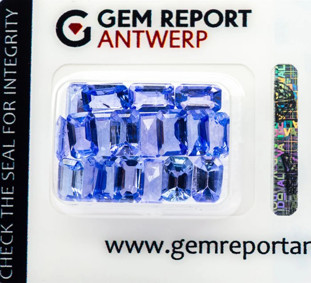 No reserve price - 19 pcs Tanzanite - 9.71 ct - Gem...