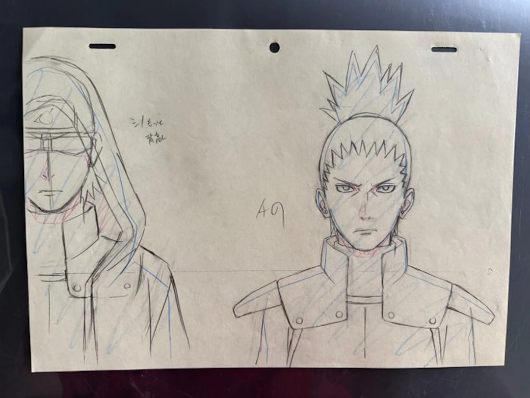 Studio Pierrot - 3 Original preliminary drawing - Naruto Shippuden