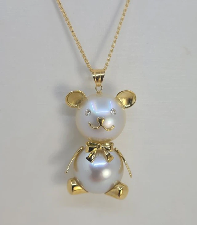 Necklace with pendant - 18 kt