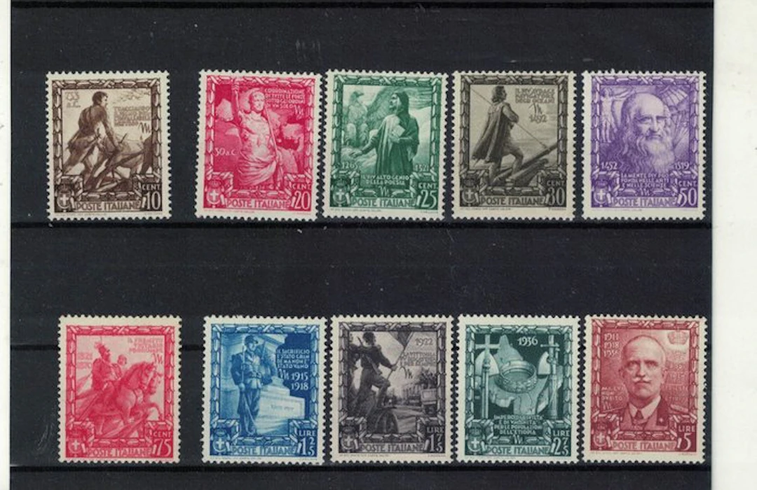 Italy Kingdom - 1929–38: Three complete series from the period with