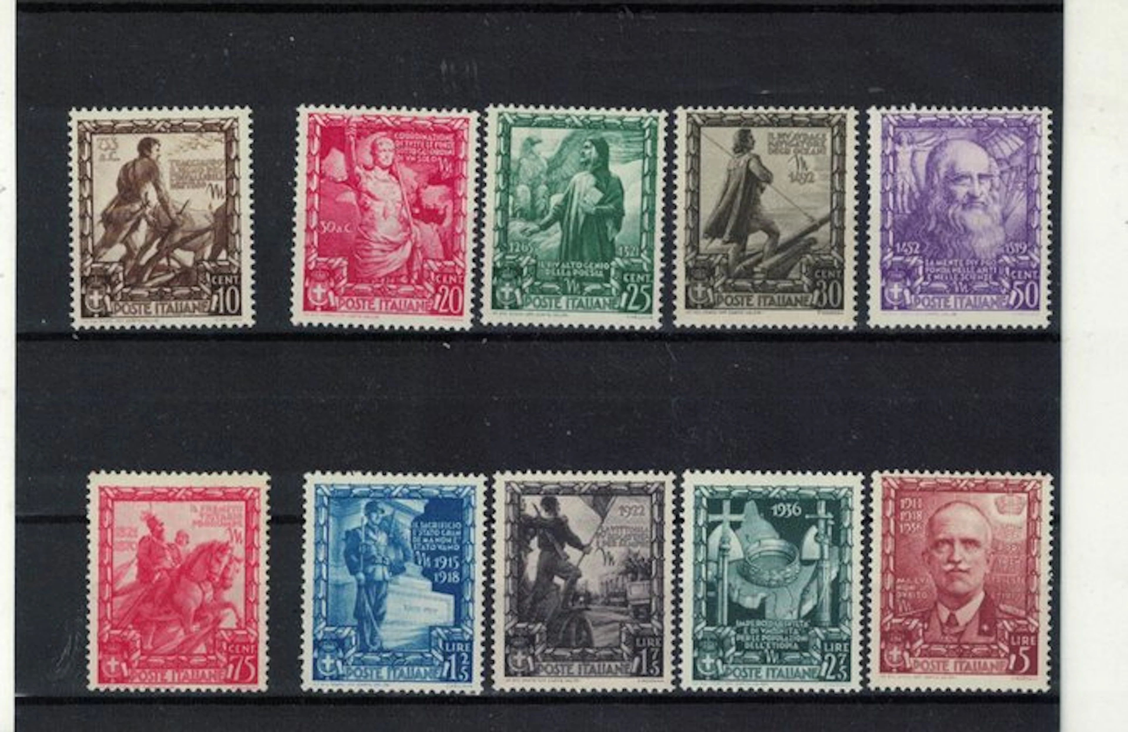Italy Kingdom - 1929–38: Three complete series from the period with