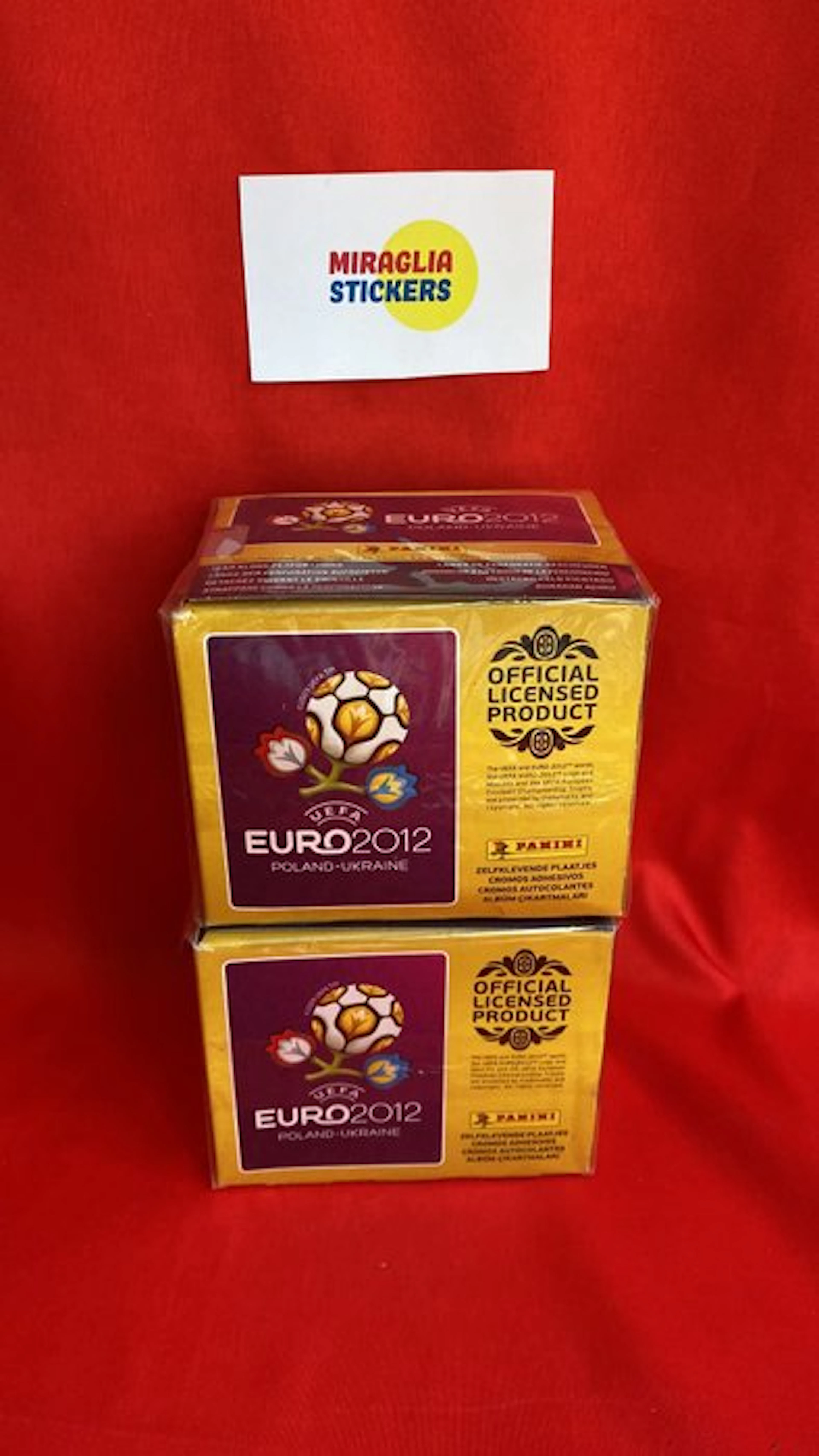 EURO 2012 da 50 bustine packet Panini - 2 Sealed box - Near Mint (NM)