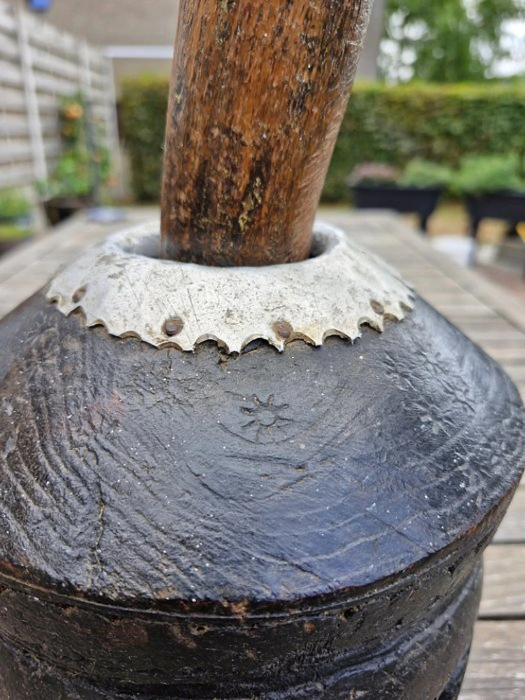 Bedouin Mahbash coffee grinder/mortar - Wood - North...
