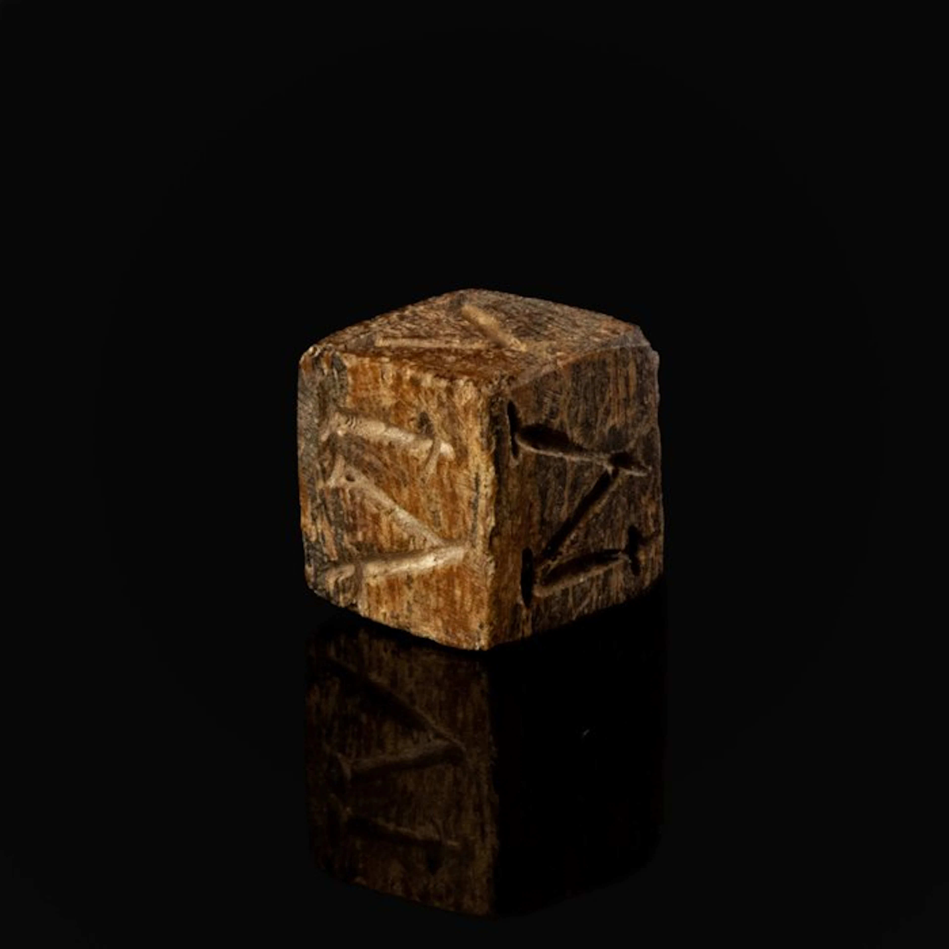 Ancient Roman Bone Rare Legionary Gaming Dice with Roman...