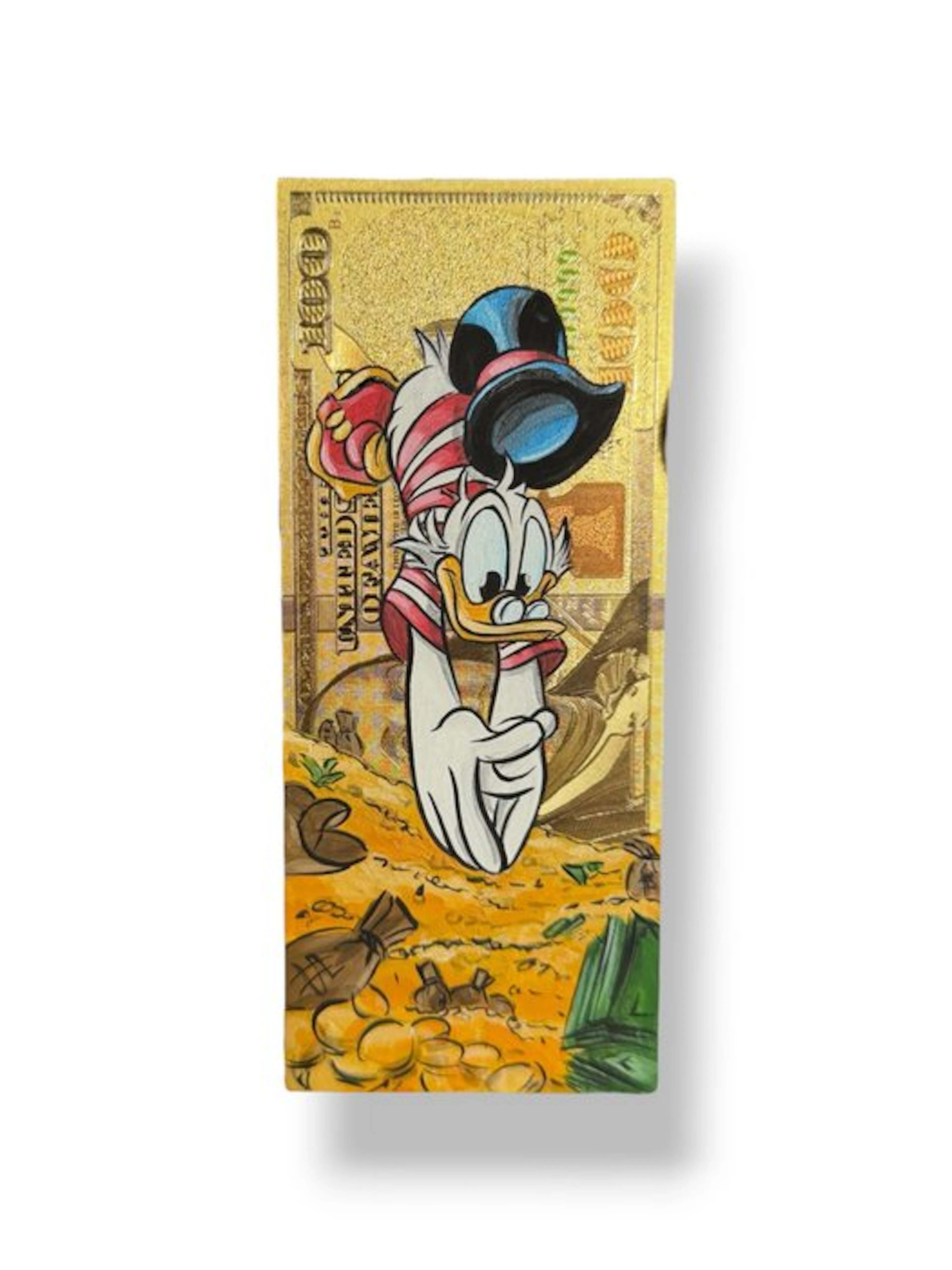 Alan Stefanov (1999) - "Swimming in Gold" 100$ golden bill - NO Reserve