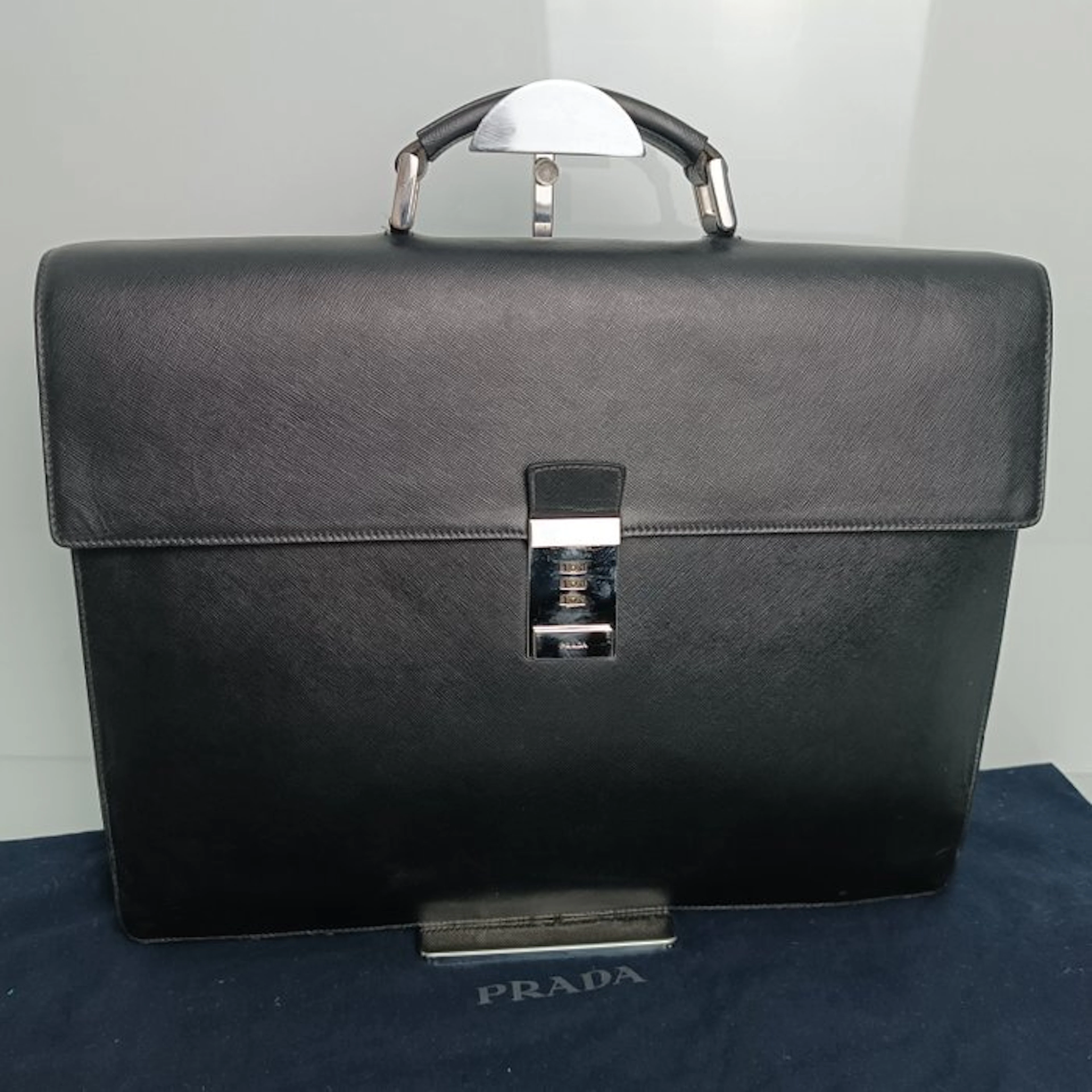 Prada - Prada Saffiano Leather Work Bag - Bag