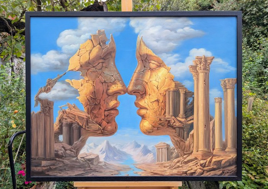 Wilhem VON KALISZ (XX-XXI) - Inside the Dream (Framed, Hand-painted, XL size)