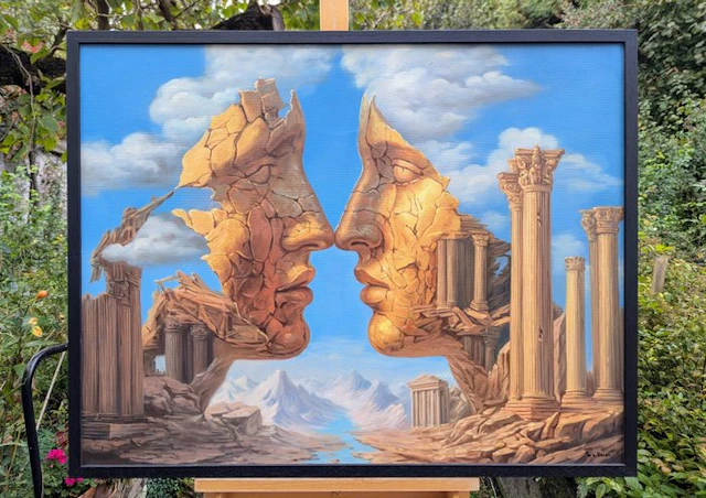Wilhem VON KALISZ (XX-XXI) - Inside the Dream (Framed, Hand-painted, XL size)