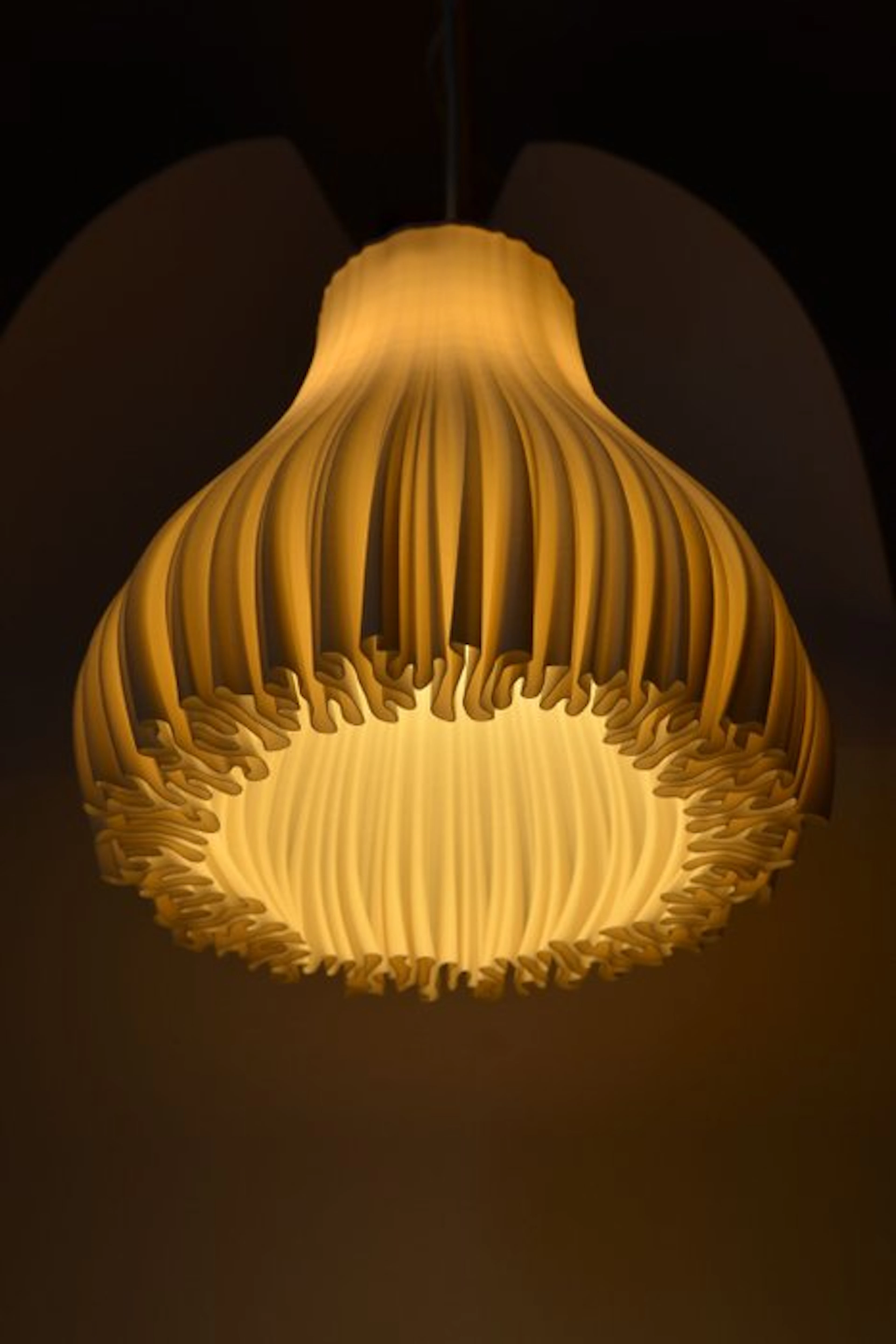Hanging lamp - Sculptural table lamp - "Coral" - H2L - Plant-based bio-material