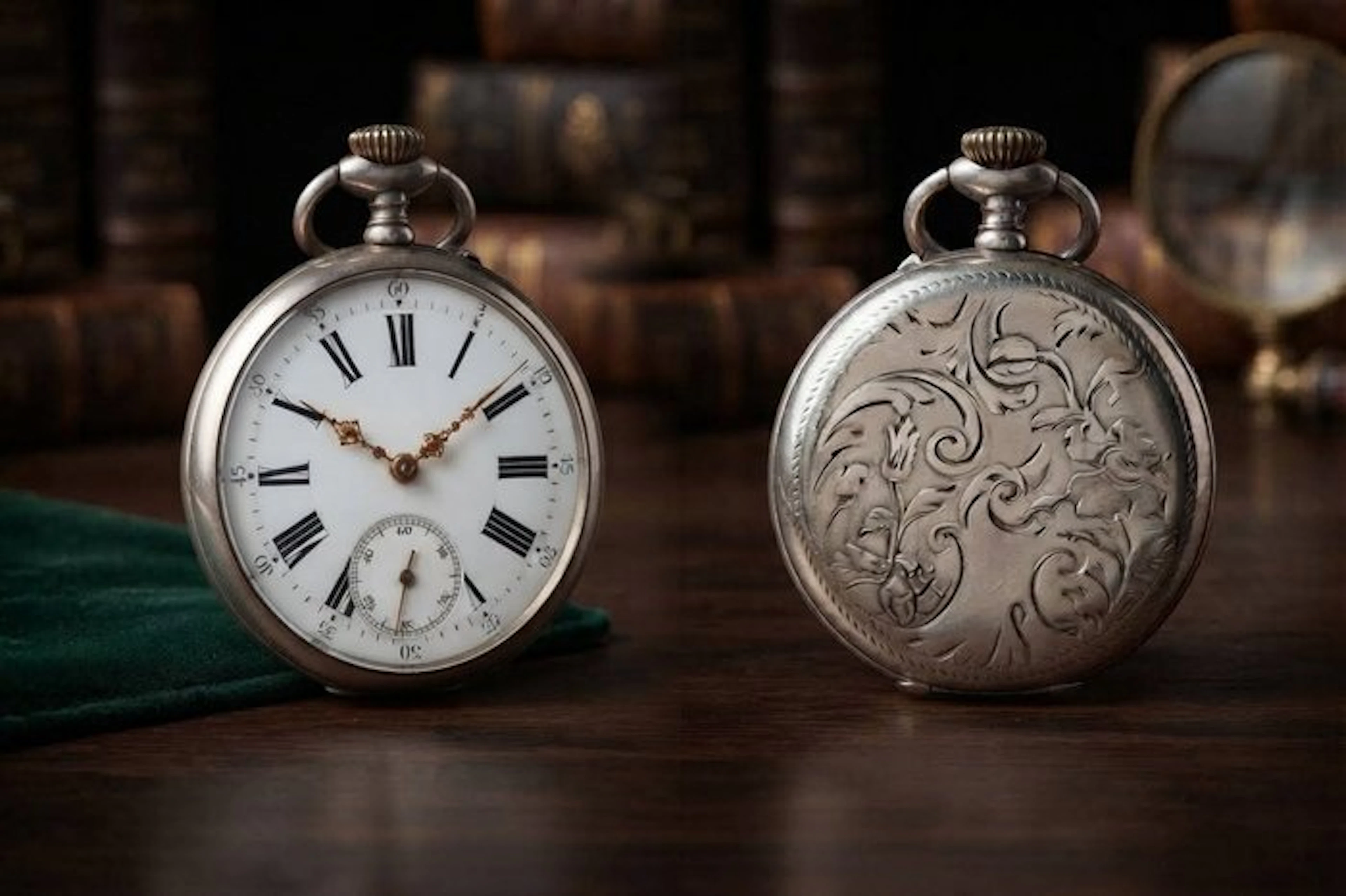 Orologio tasca Art Nouveau fine 1800 argento - 1850-1900