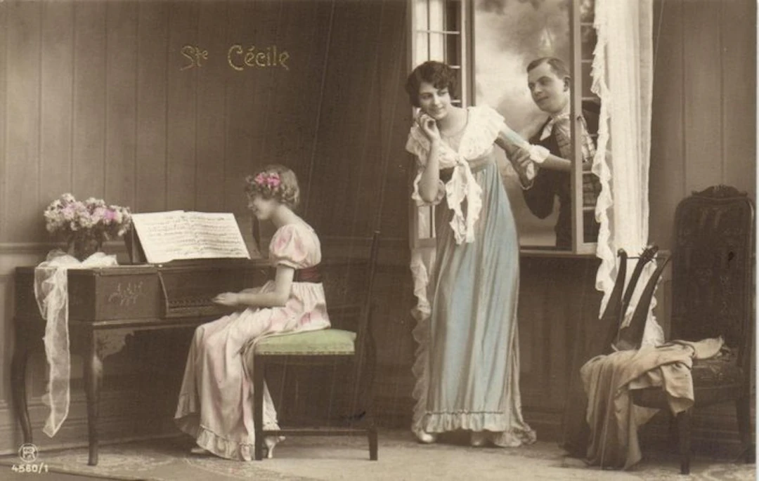 Music - Pianos - French photo cards with