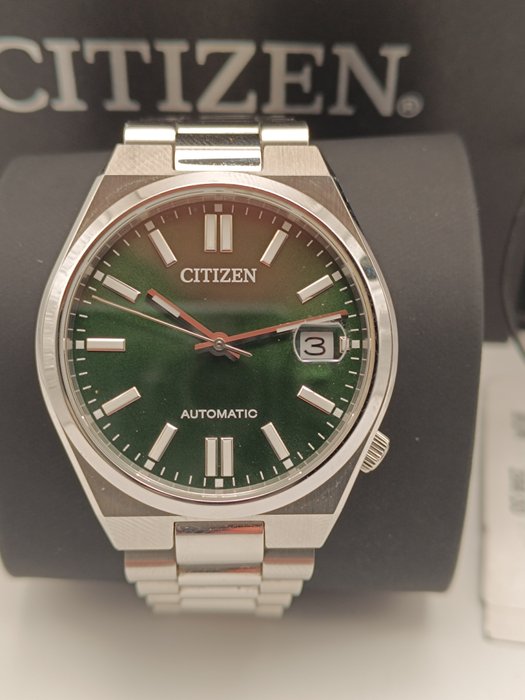 Citizen NK0024-54X Tsuyosa 60 Automatik Herrenuhr Saphirglas Gelbgoldfarben-Bicolor / Dunkelgrün 40mm