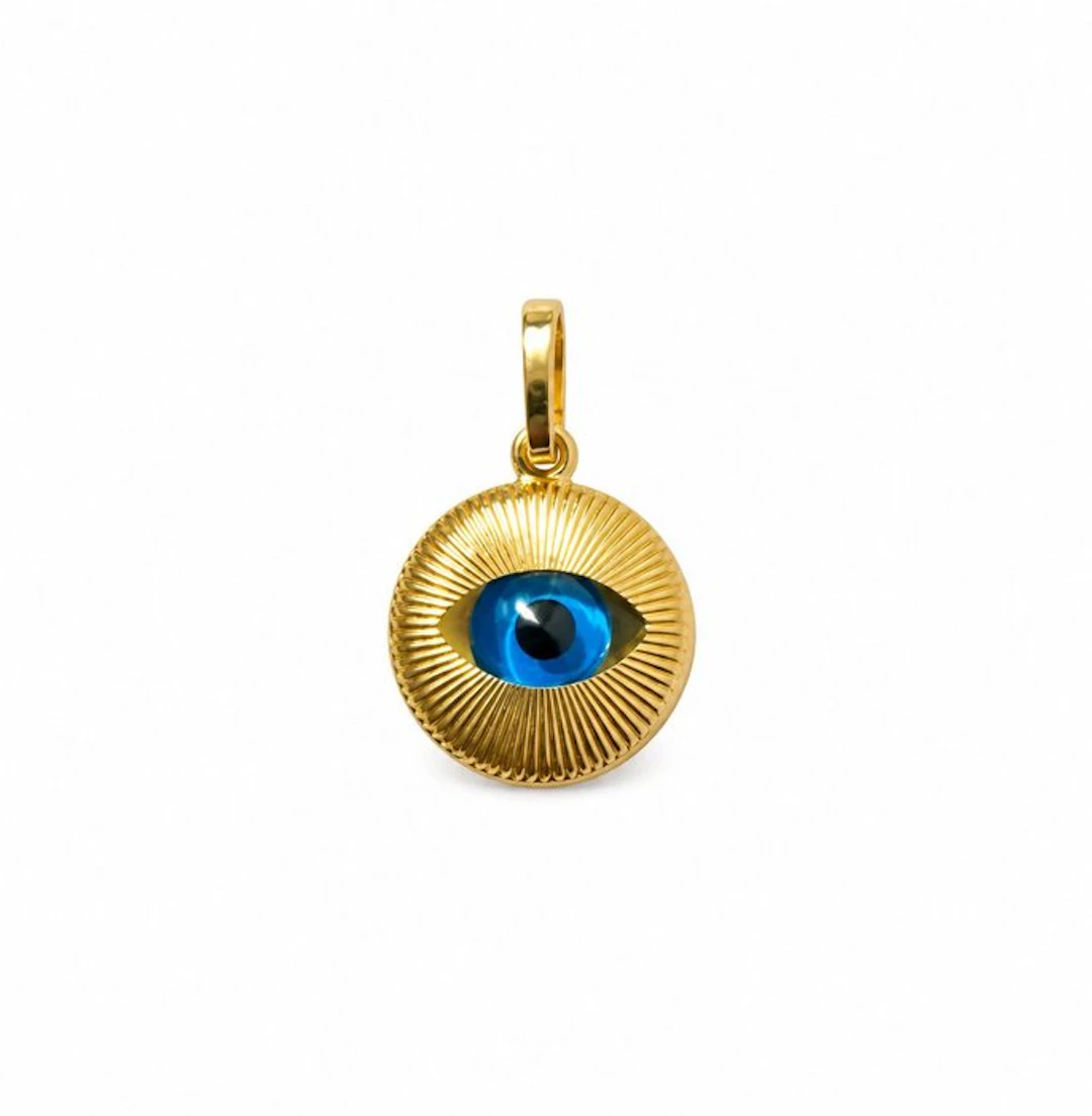No reserve price - Pendant - 18 kt. Yellow gold - Greek eye 1/1,10gr