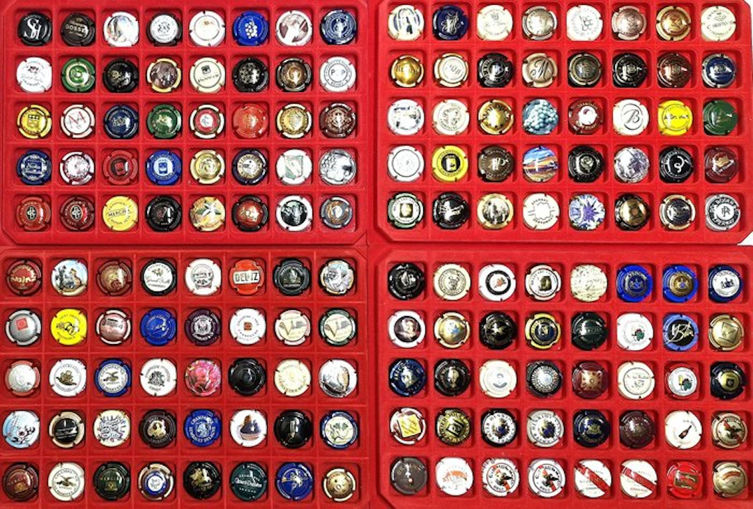 Champagne capsule collection - Large lot of Champagne capsules