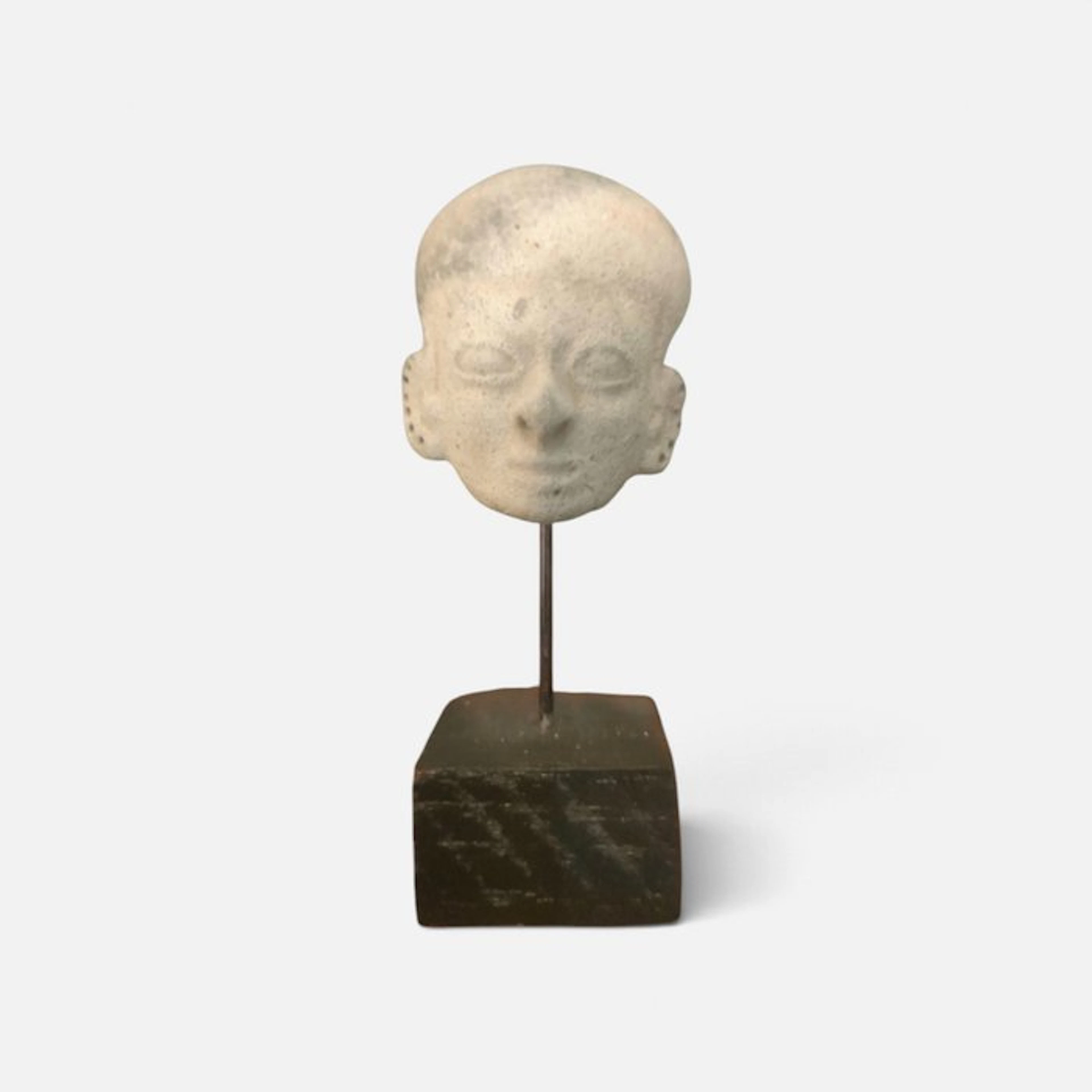 Pre-Columbian - La Tolita Terracotta Head ( No Reserve )...