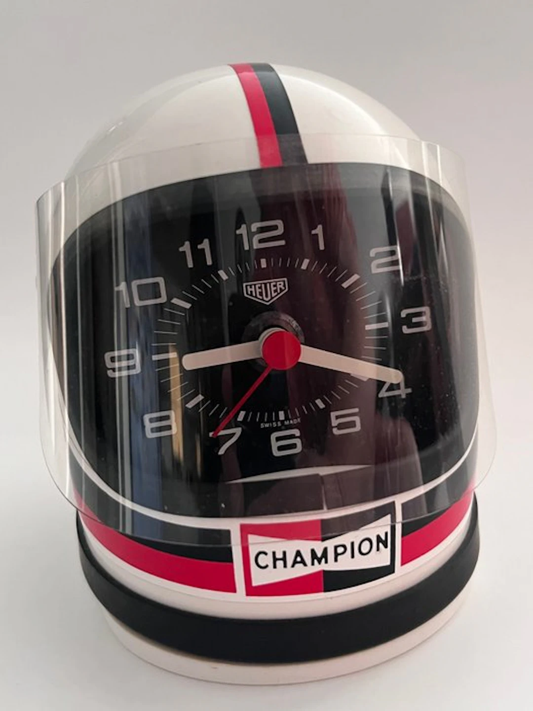 Clock - Heuer / Champion - Rare Vintage Racing Helmet...