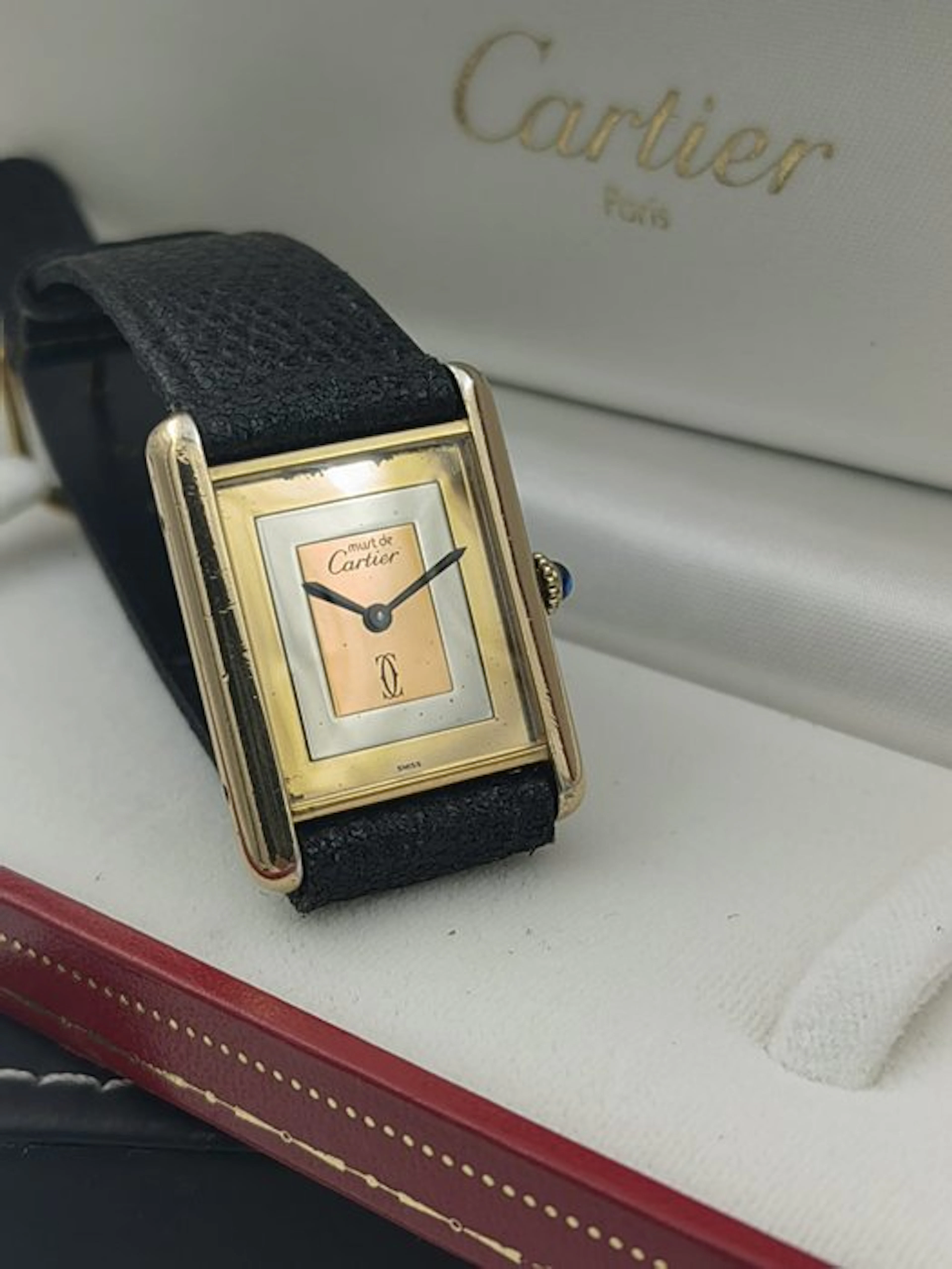 Cartier - Must de Cartier Tank – Vermeil Mechanical - No...