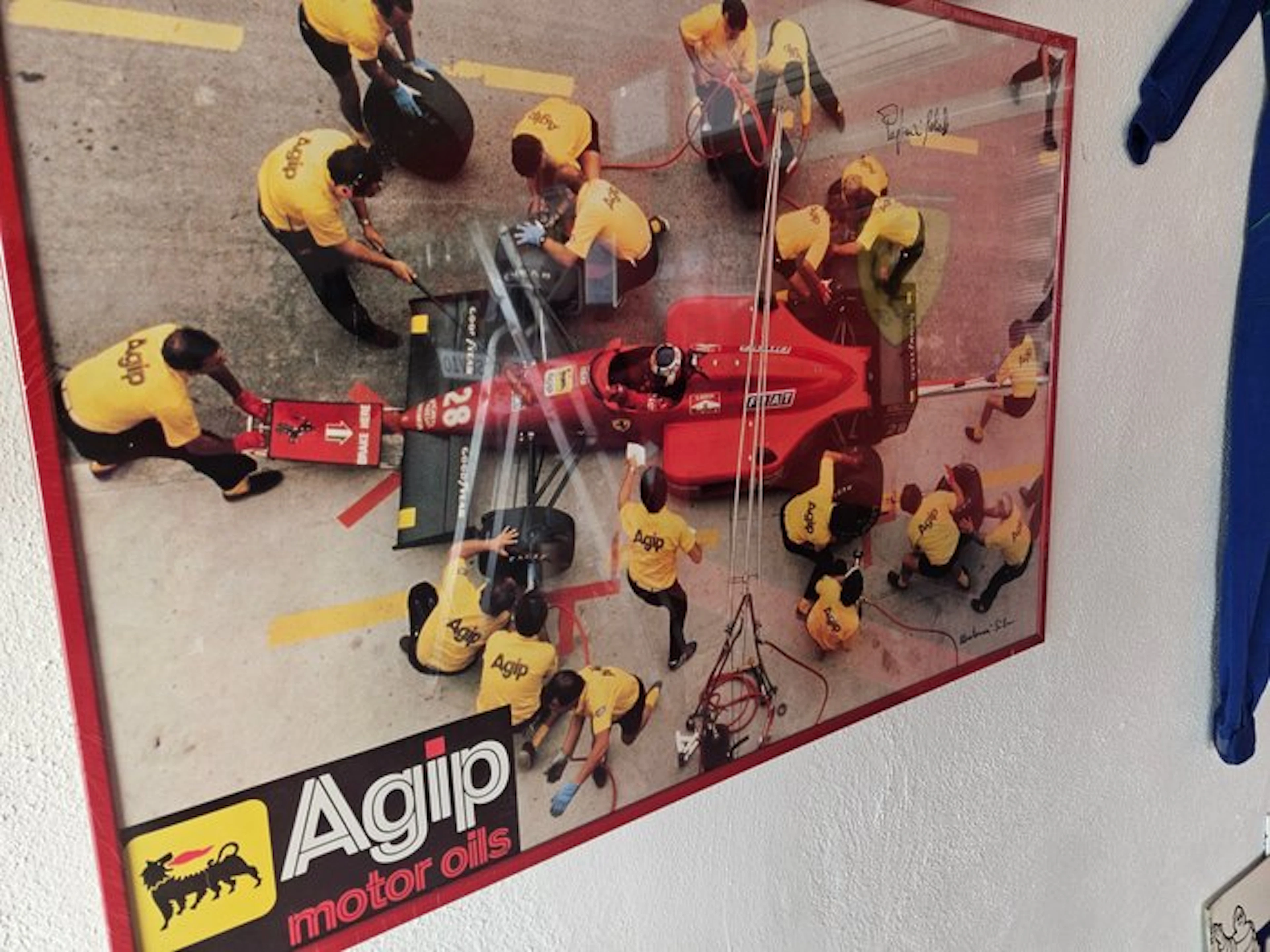 Ferrari - Ferrari Formula 1 Nigel Mansel con firma...