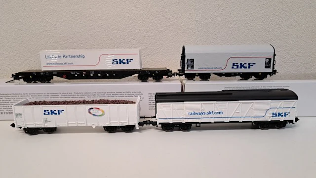 Piko H0 - 72100, 72134, 72151, 72184 - Model train freight carriage (4) - DB