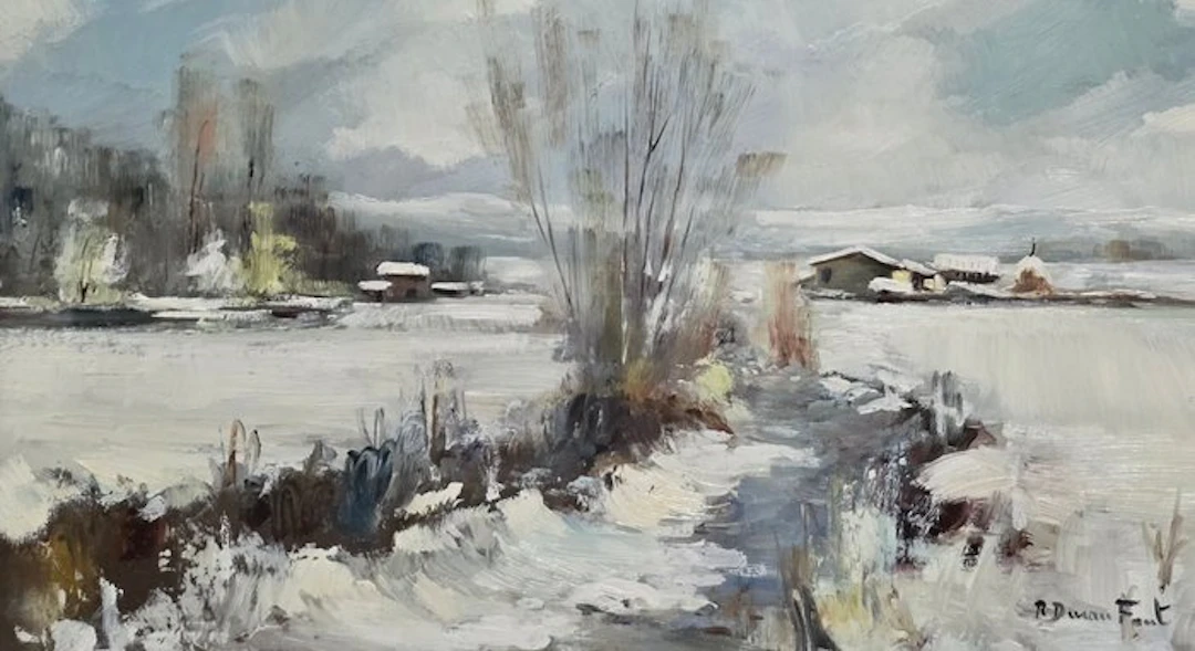 Ramon Duran Font (1939) - Invierno en el campo