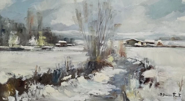 Ramon Duran Font (1939) - Invierno en el campo