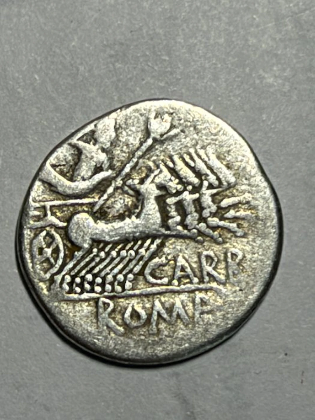 Roman Republic. M. Papirius Carbo, 122 BC. Denarius (No reserve price)