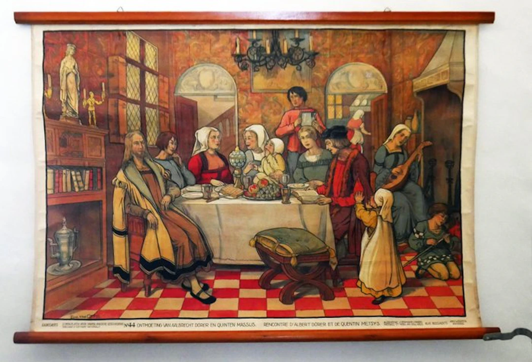 Edmond Van Offel - Ontmoeting van Albrecht Dürer en...