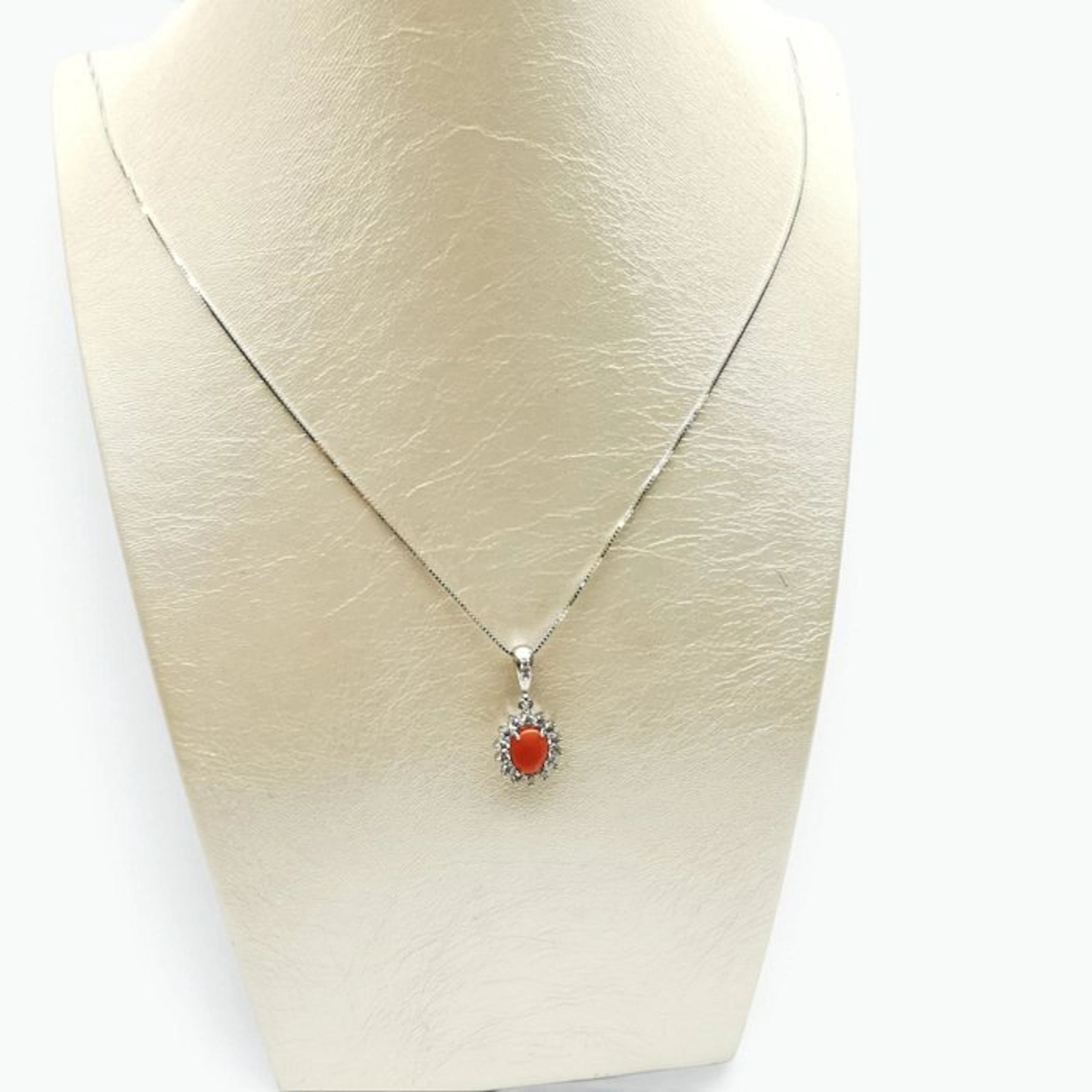 Coral - Sterling Silver 925 - Necklace with pendant - Italian craftsmanship