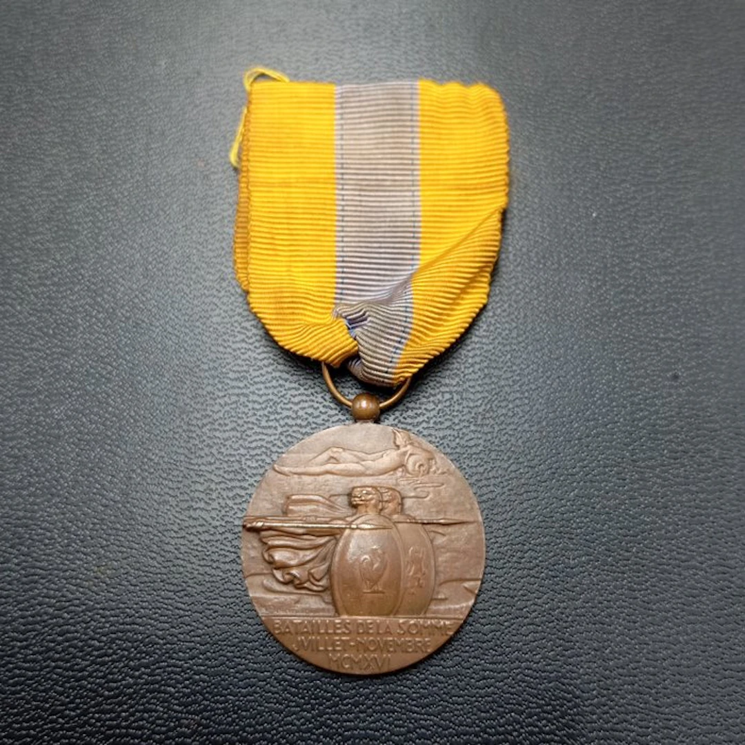 France - Medal - Médaille militaire batailles de la Somme 14/18 39/45