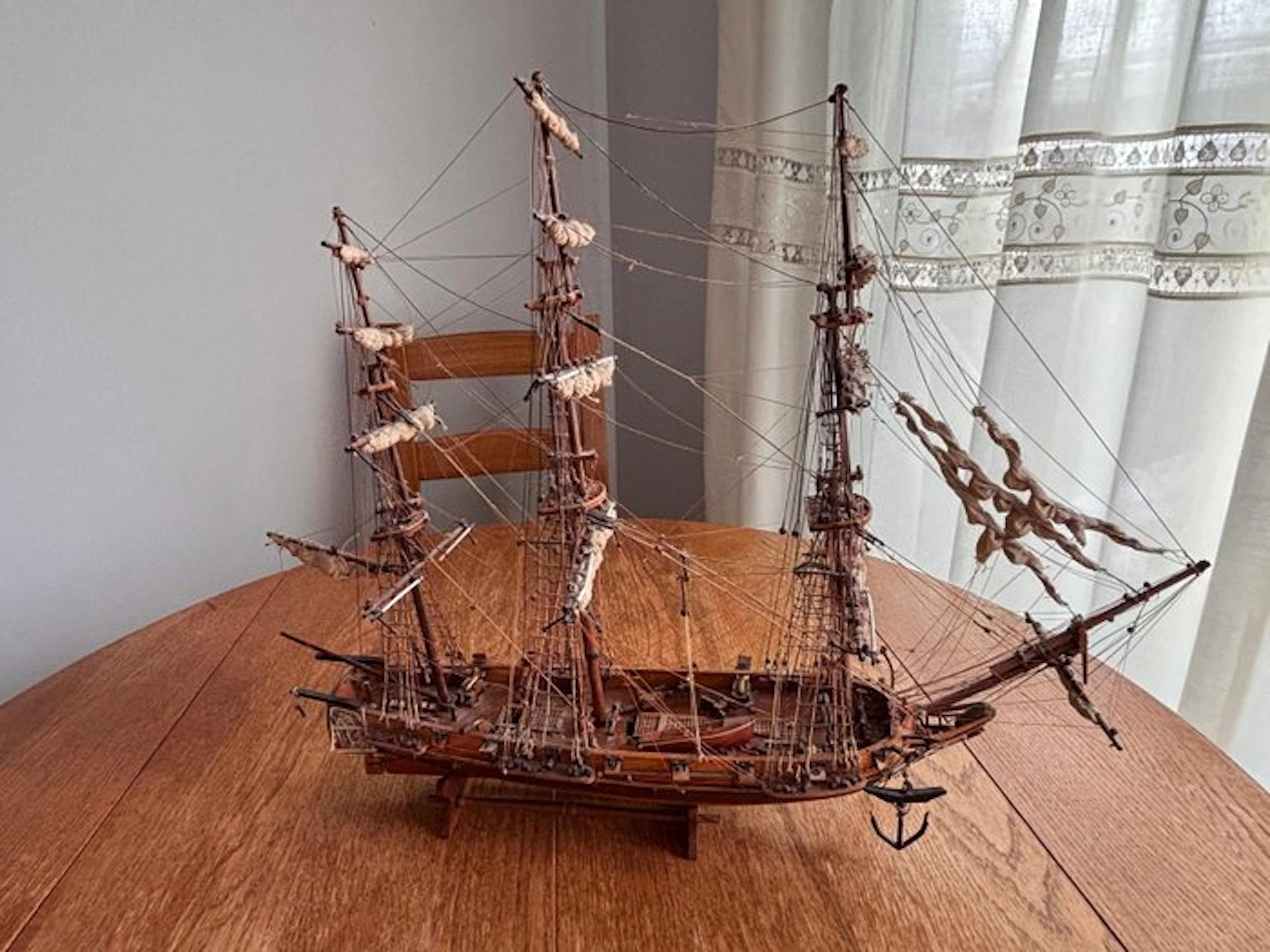 Not to scale - Exhibition model boat - La Coquille