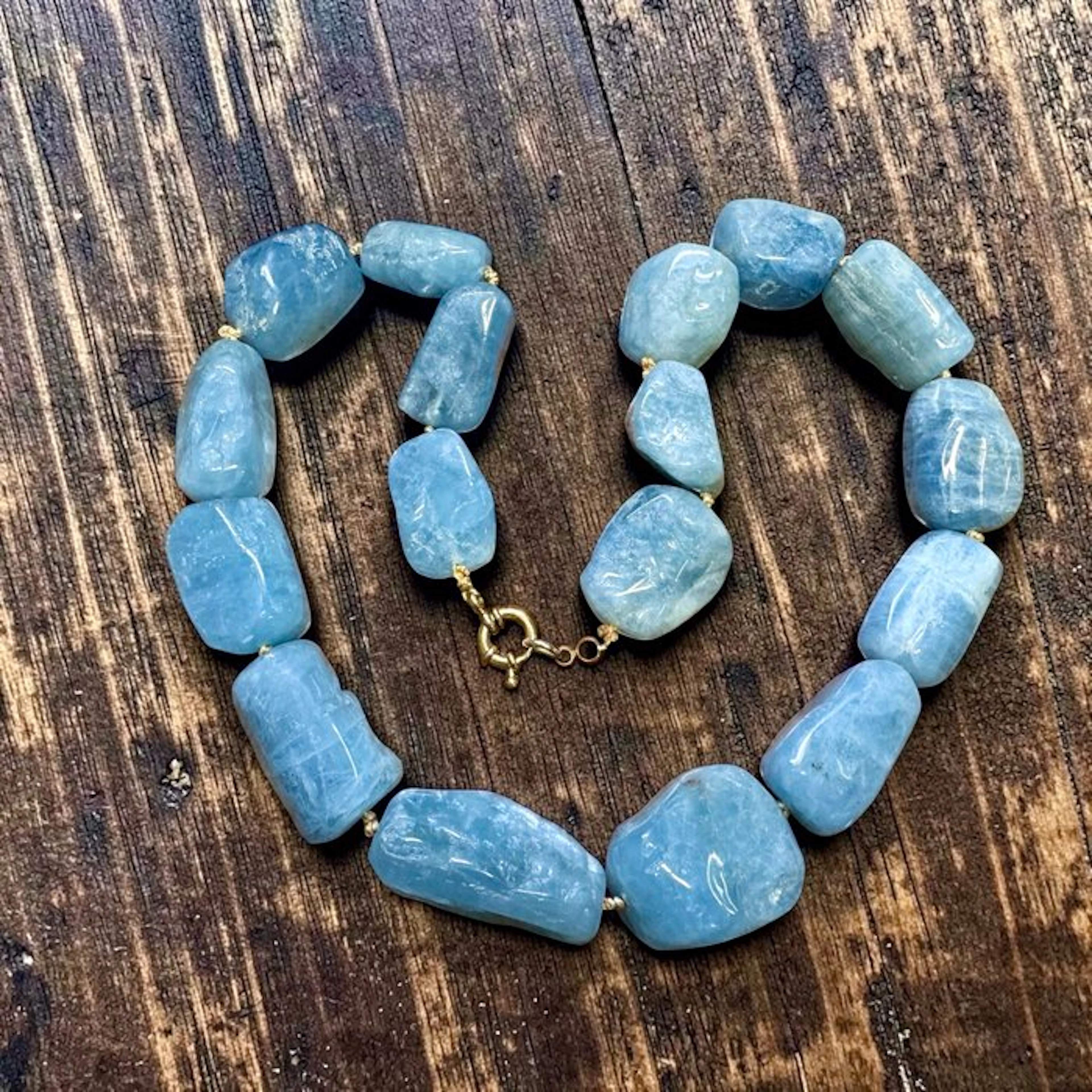 Aquamarine Jewellery - Height: 3.5 cm - Width: 3 cm- 398 g - (1)