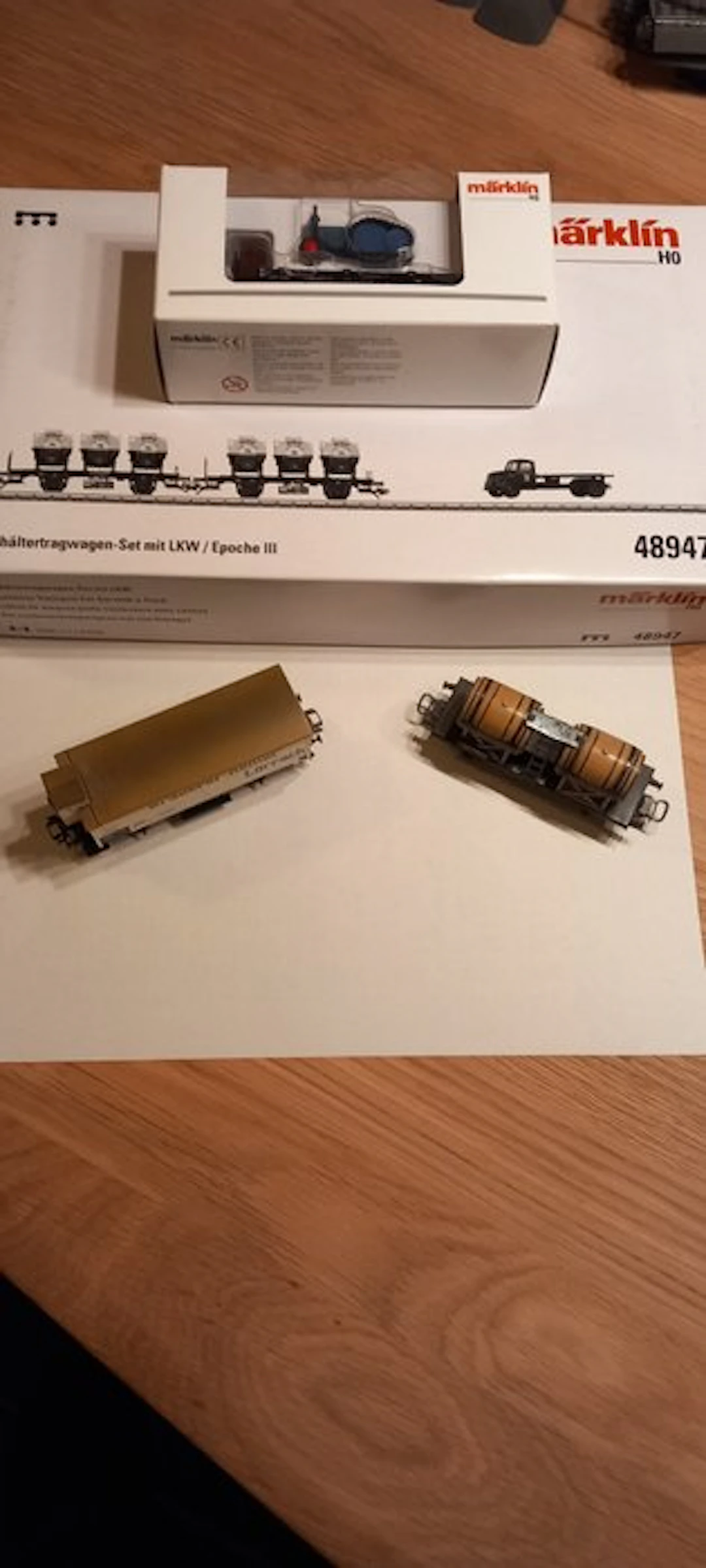 Märklin H0 - 48947 et 46064 - Model train freight wagon...