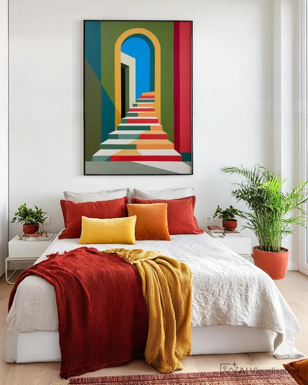 Nelson F. León - "Escalones de color" XL