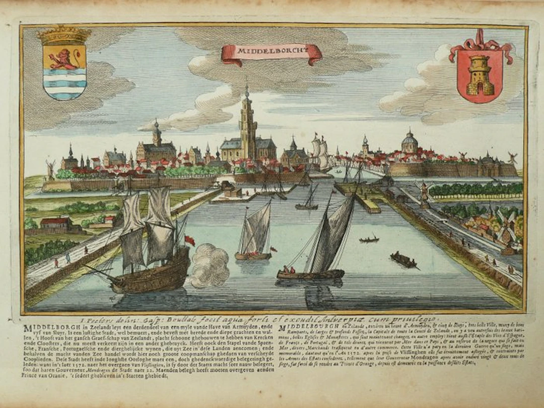 Netherlands - Middelburg; J. Peeters / Caspar Bouttats - Middelborcht - 1674