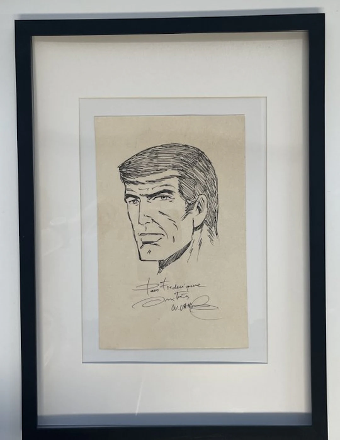 William Vance - 1 Autographed original drawing - XIII - 30 x 21 cm