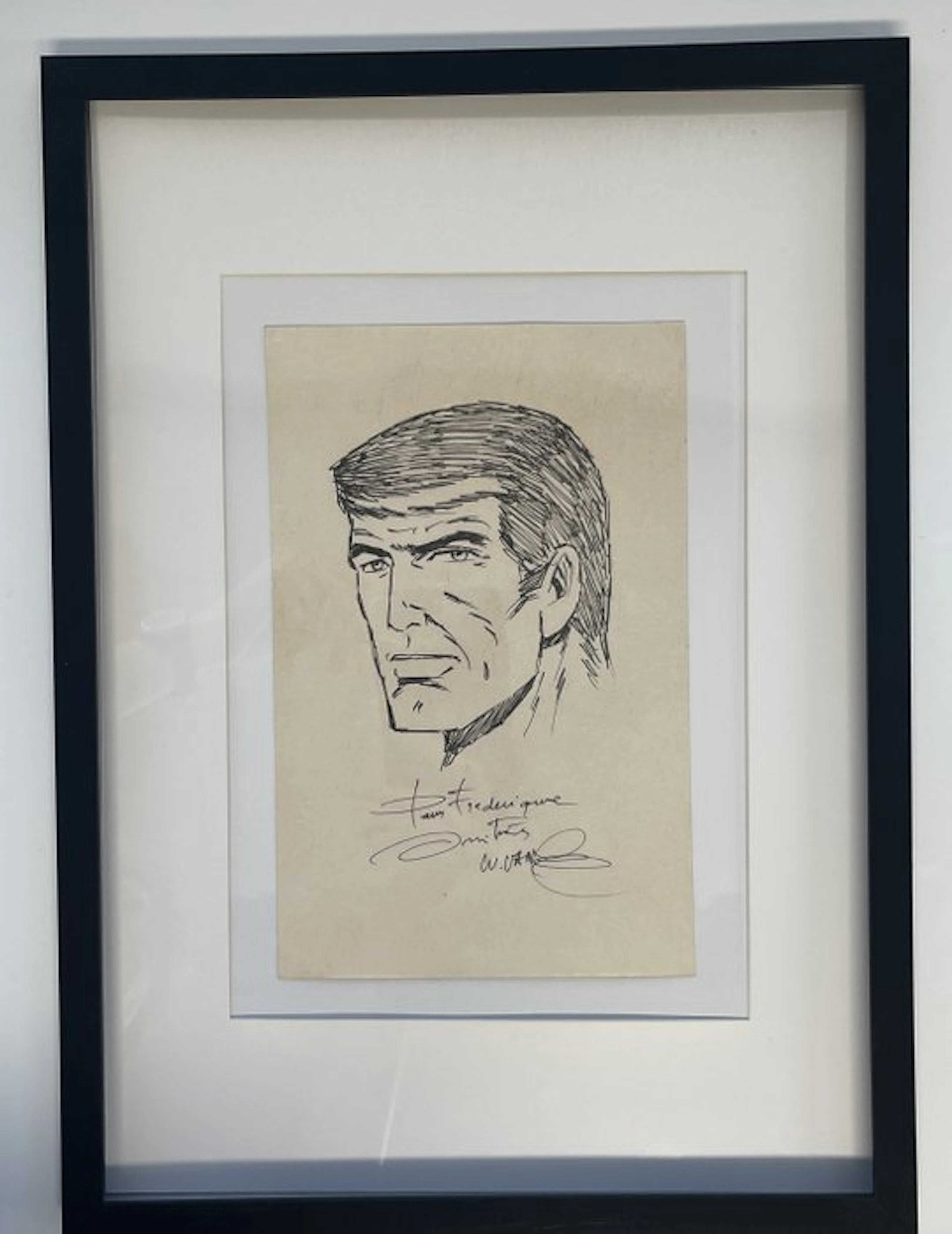 William Vance - 1 Autographed original drawing - XIII - 30 x 21 cm