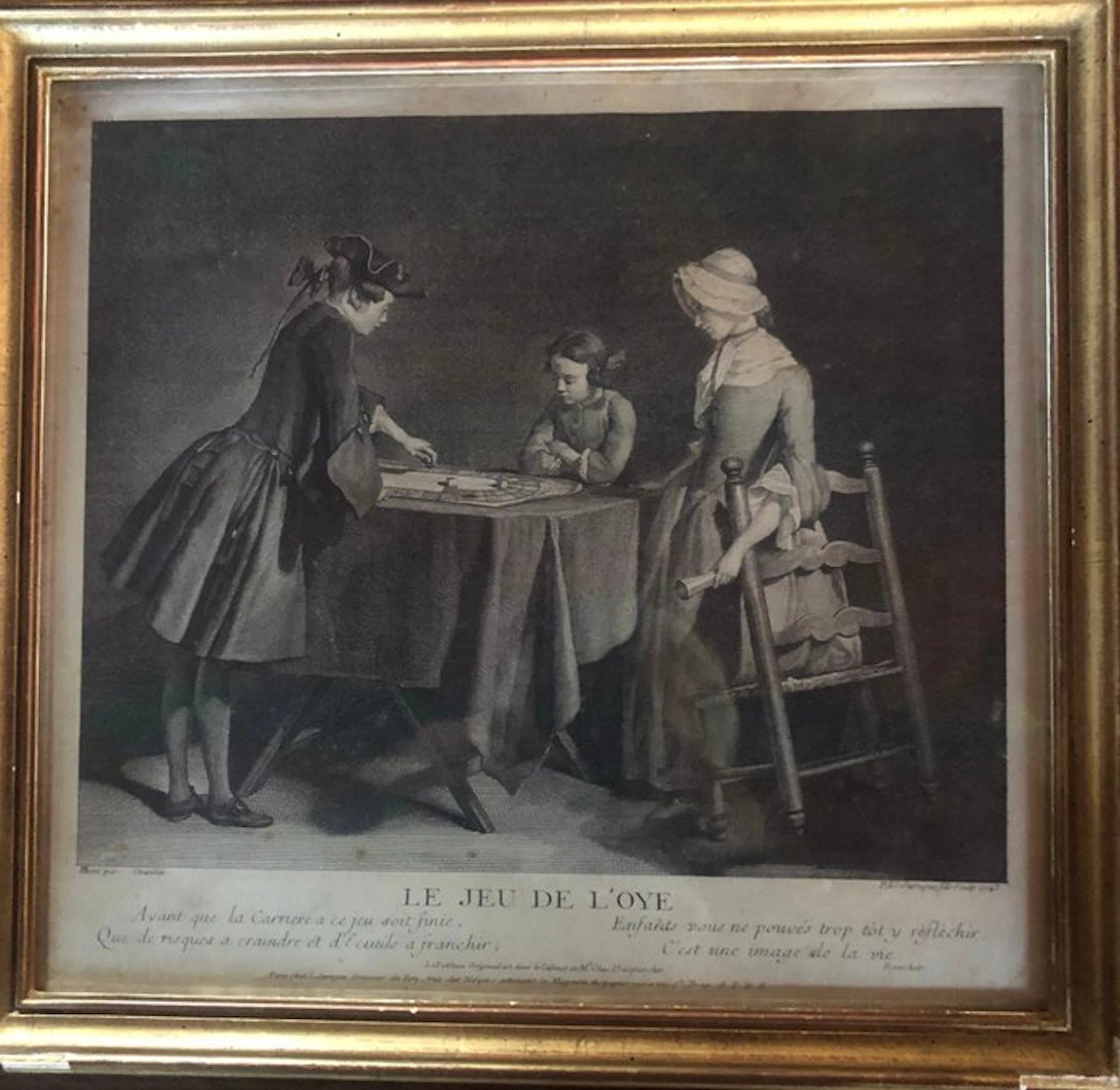 Jean-Baptiste-Siméon Chardin (XVIII), d'après - Le jeu de L'oye