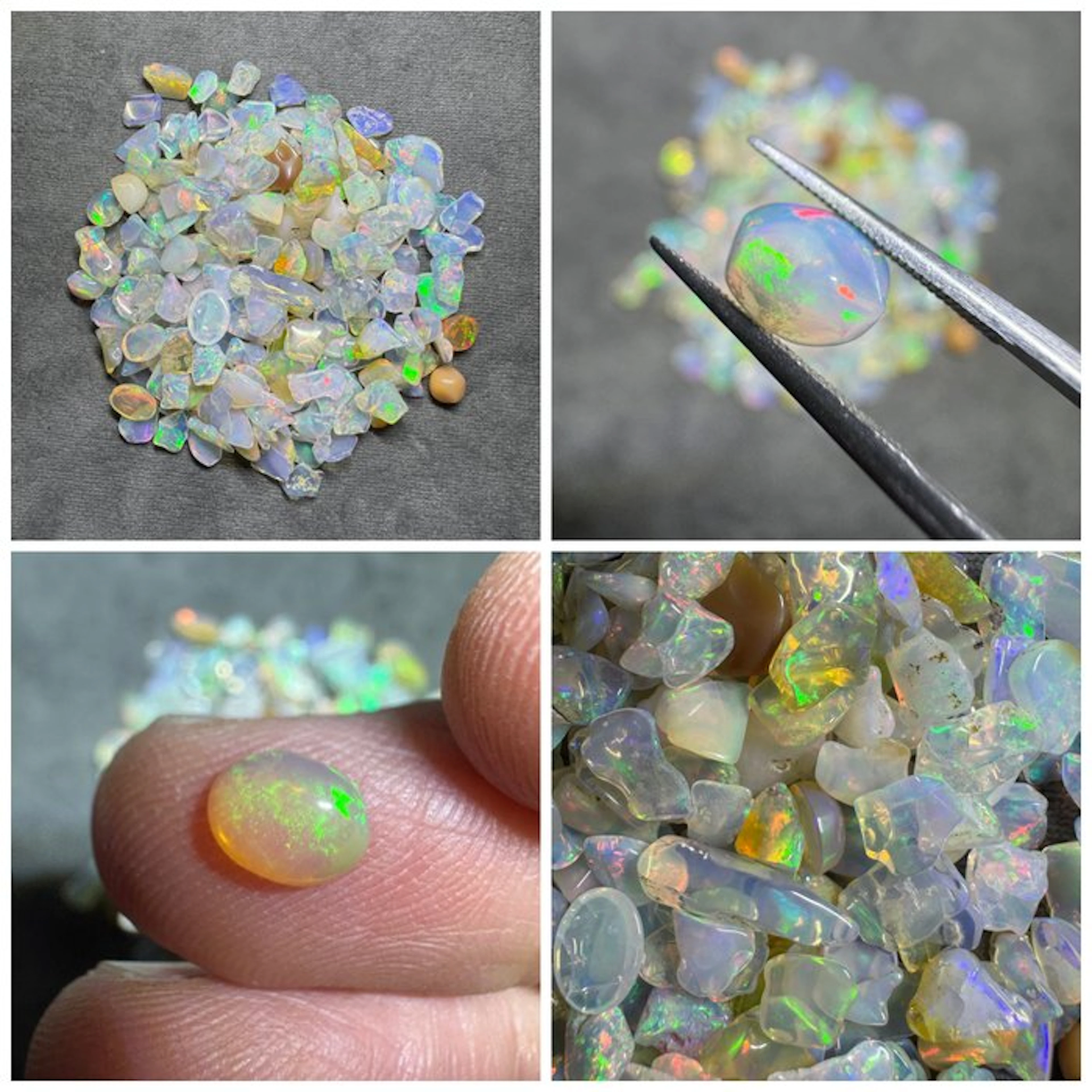 Lot of natural Ethiopian opals