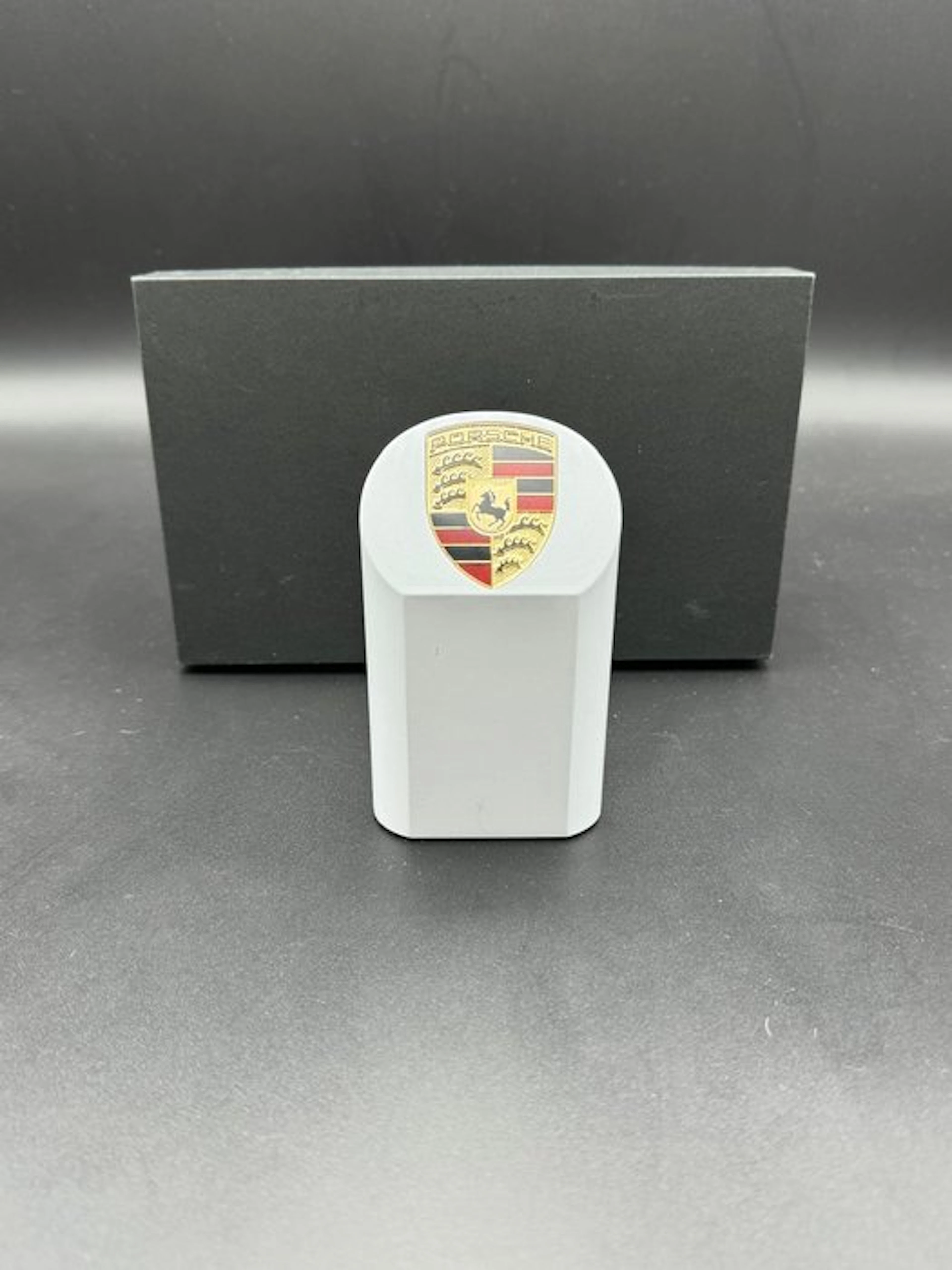 Porsche White Pylon Paperweight - Porsche