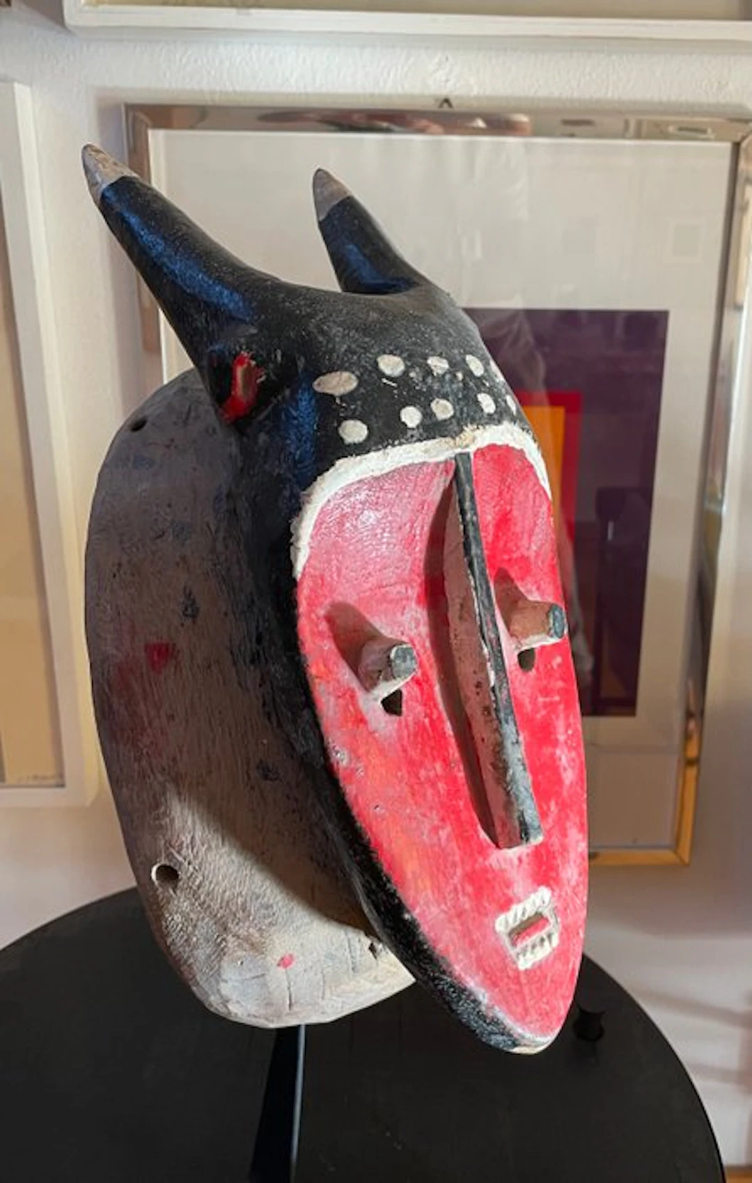 A wooden mask - Baule - Côte d'Ivoire
