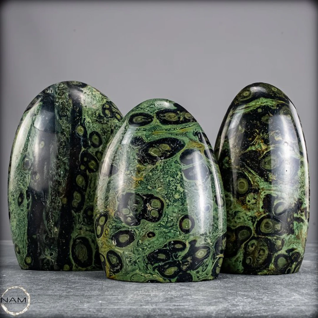Kambaba Jaspis Trio – Fascinating natural art in...