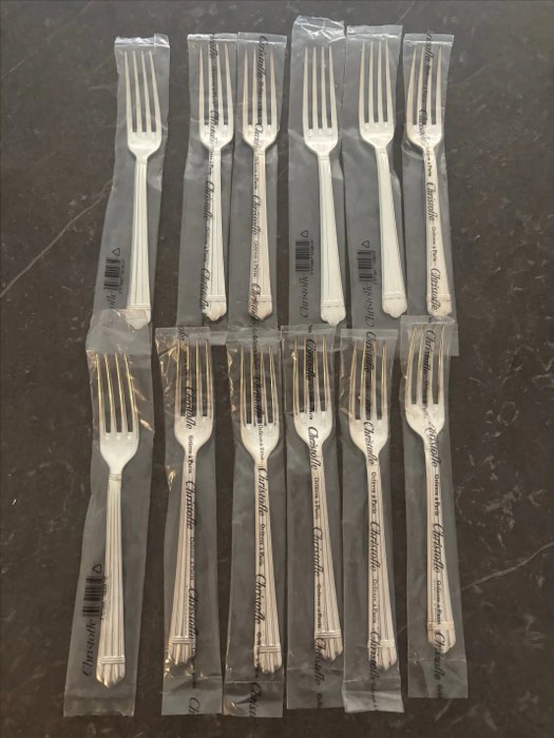 Christofle - Fork (12) - Aria - Silverplated