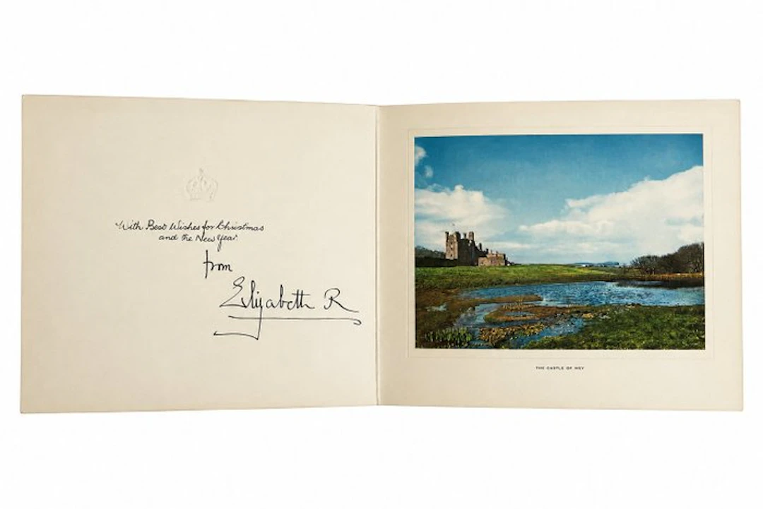 U.K. - Document - Rare Christmas card personally signed...
