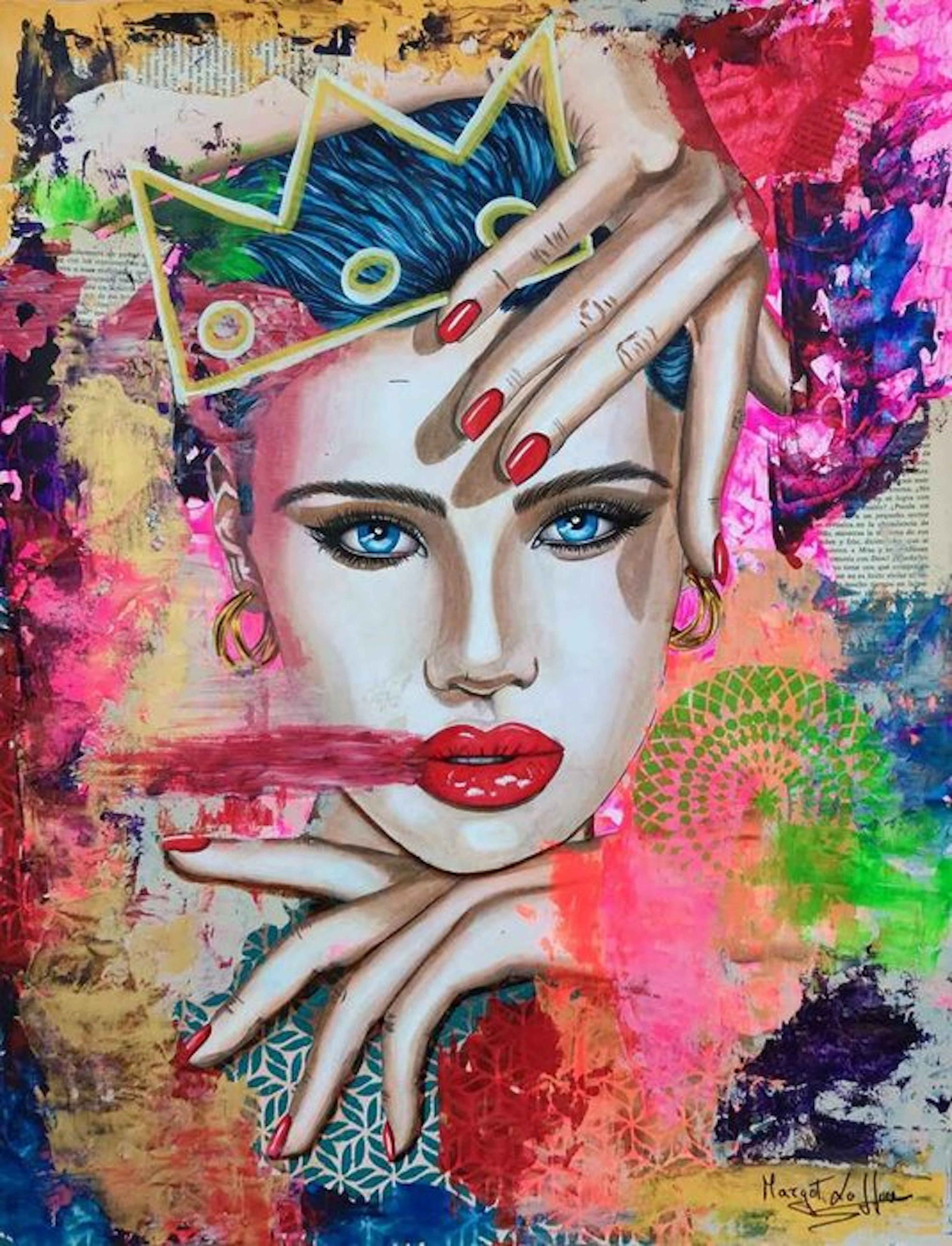 Margot Laffon - Chromatic Muse- Original - Hand-painted