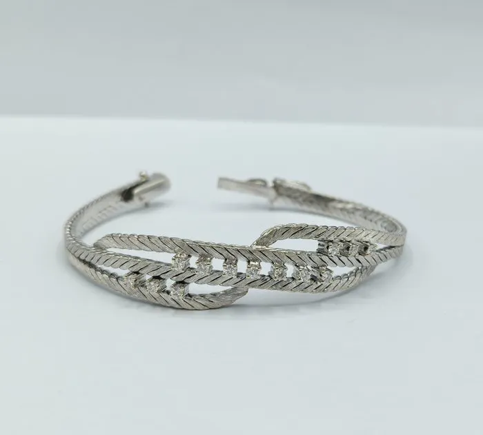 Bracelet - 18 kt. White gold - 0.70ct. tw. Diamond (Natural) - Diamond