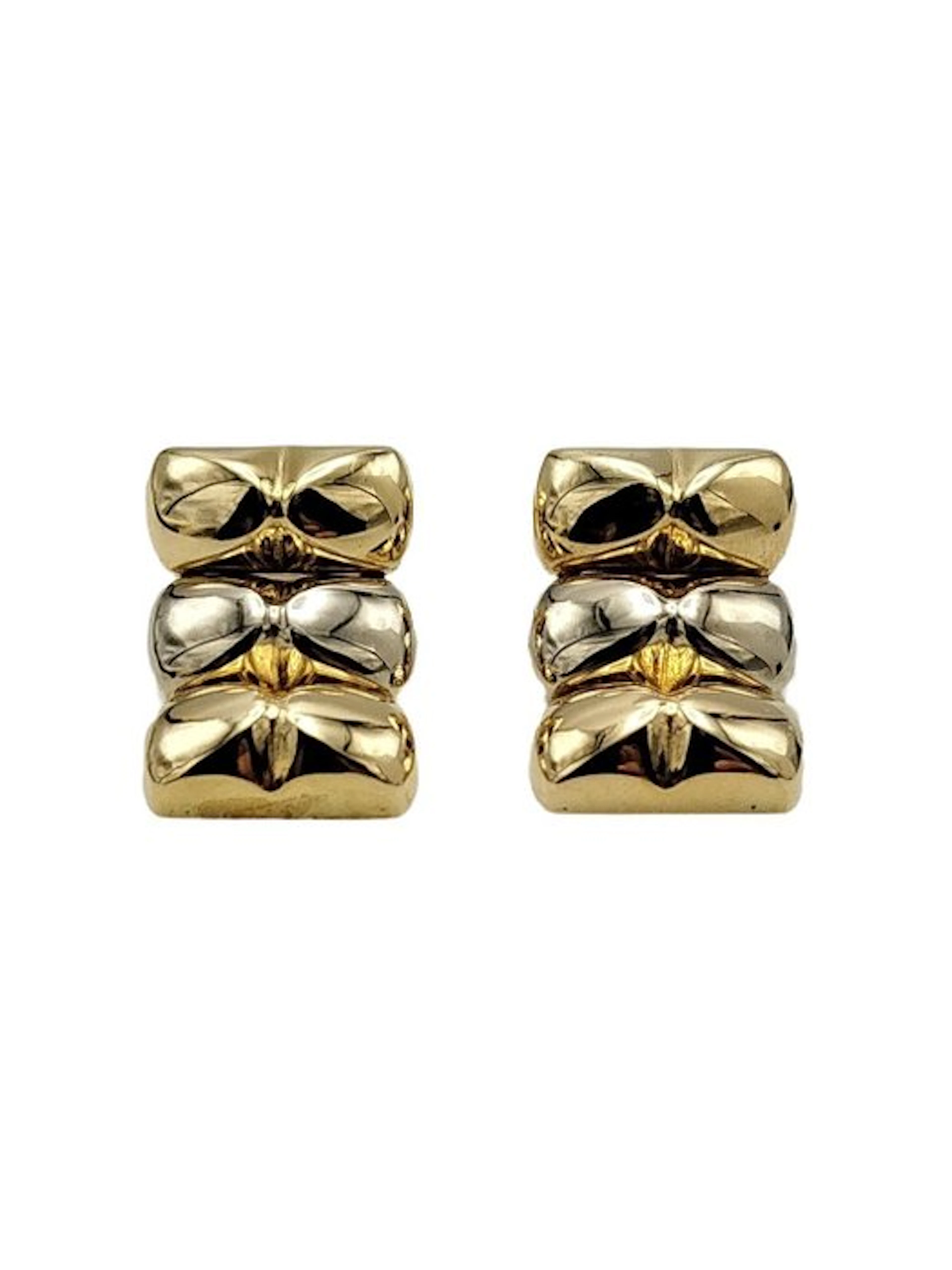 Earrings - 18 kt. Yellow gold, White gold