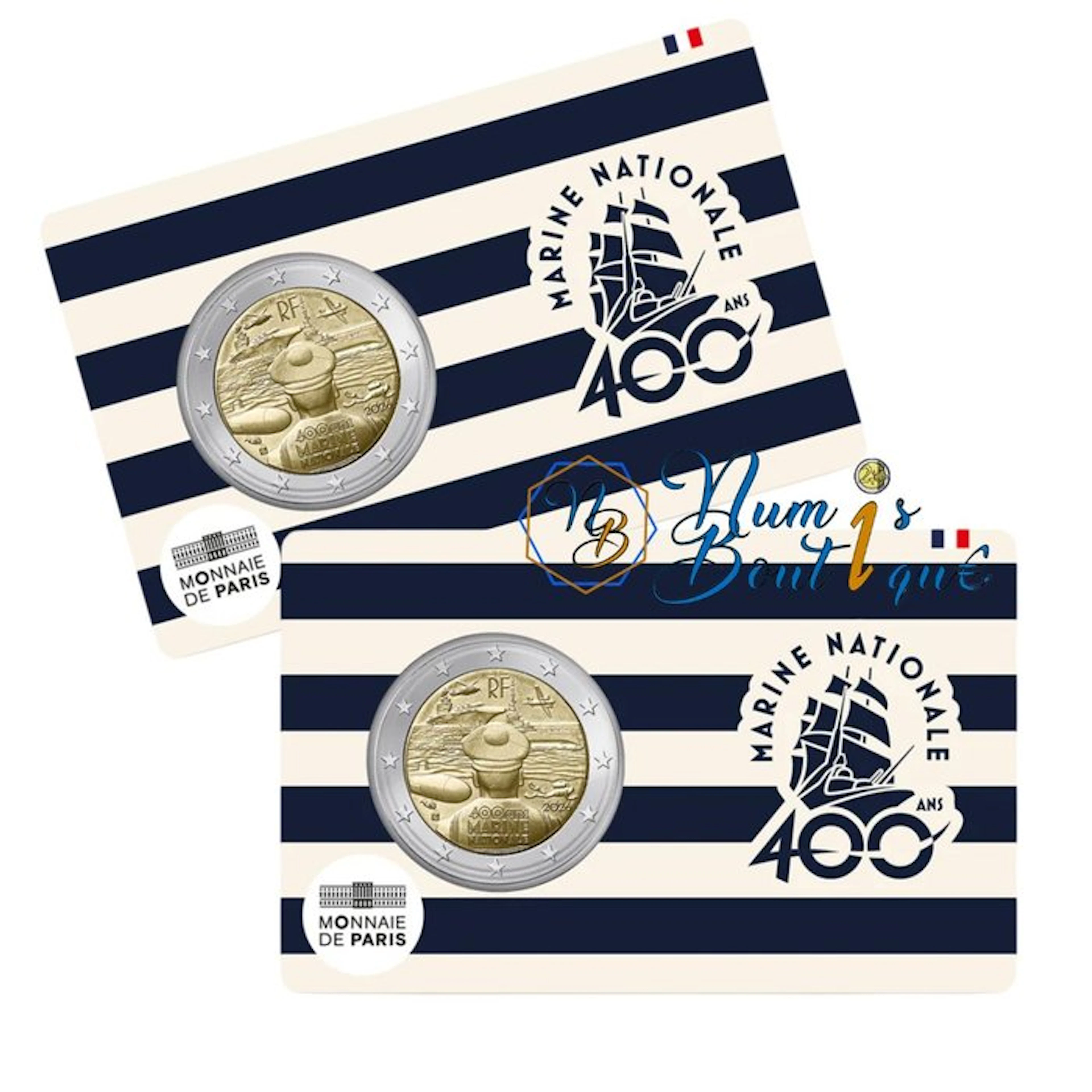 France. 2 Euro 2026 "Marine Française" (2 monnaies) (No reserve price)
