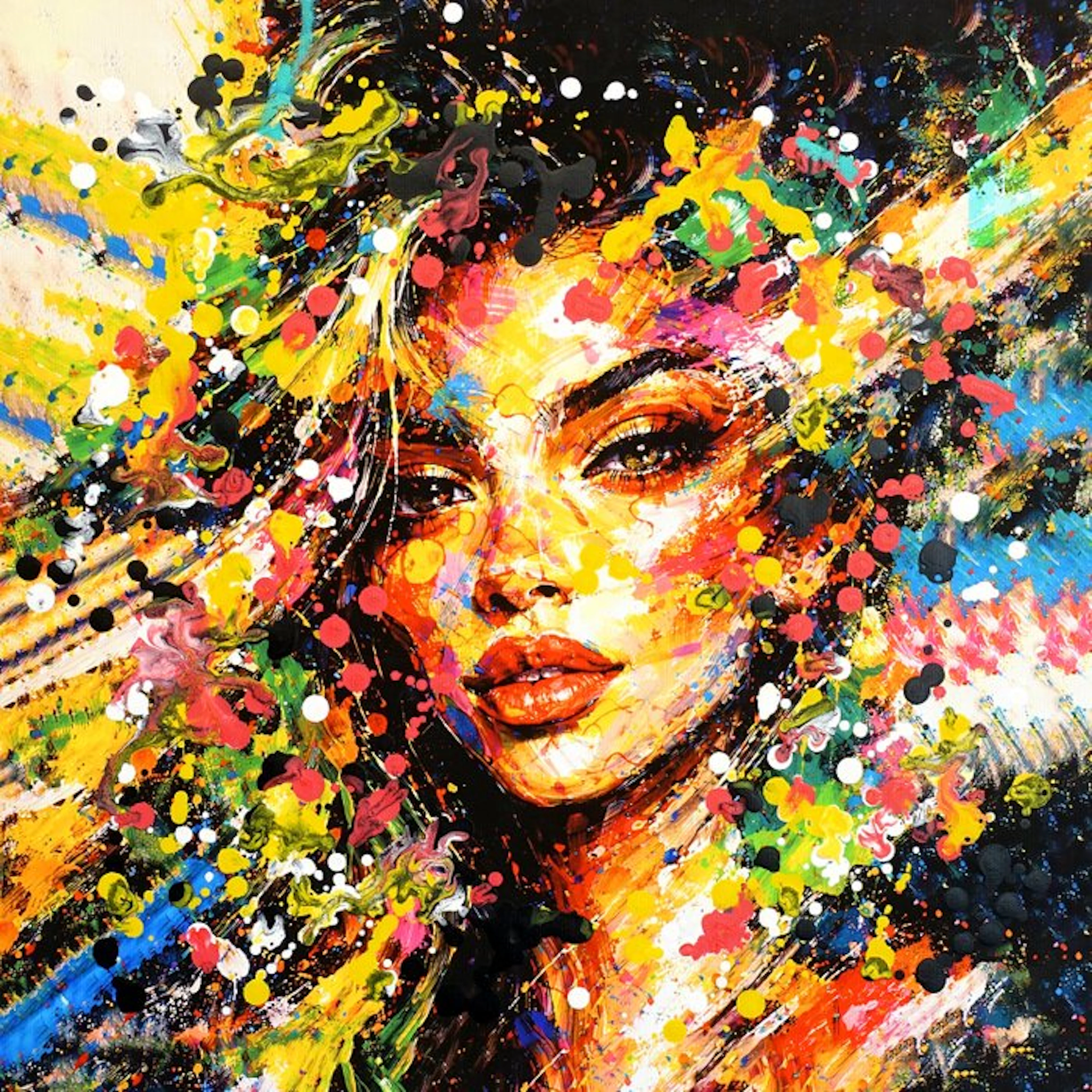 Golden Boy (2000) - “BEYOND COLORS” - Unique Original Painting - (1/1)