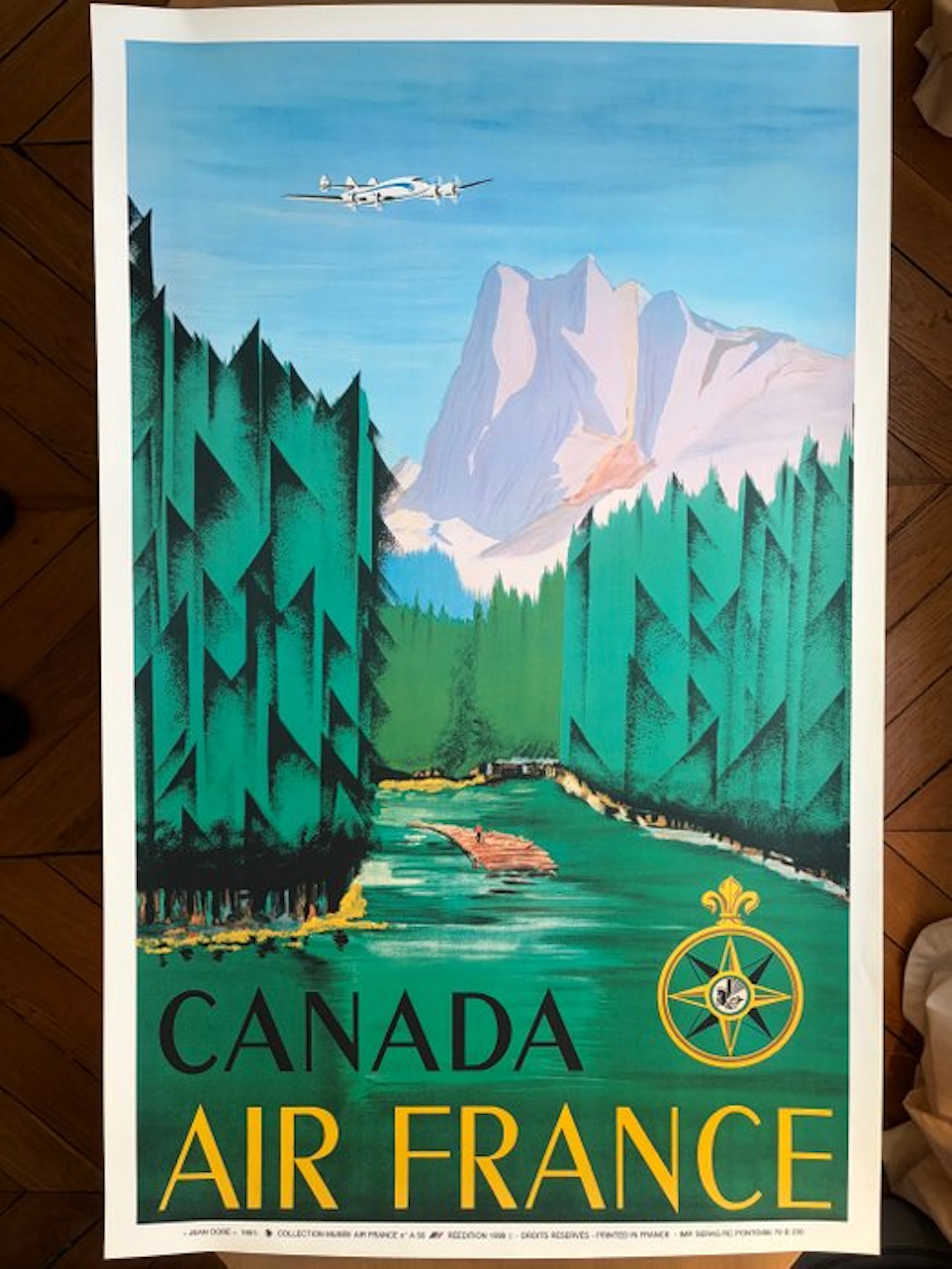 J. Anne Dore - Air France - Affiche d'agence « Canada – Air France » · J