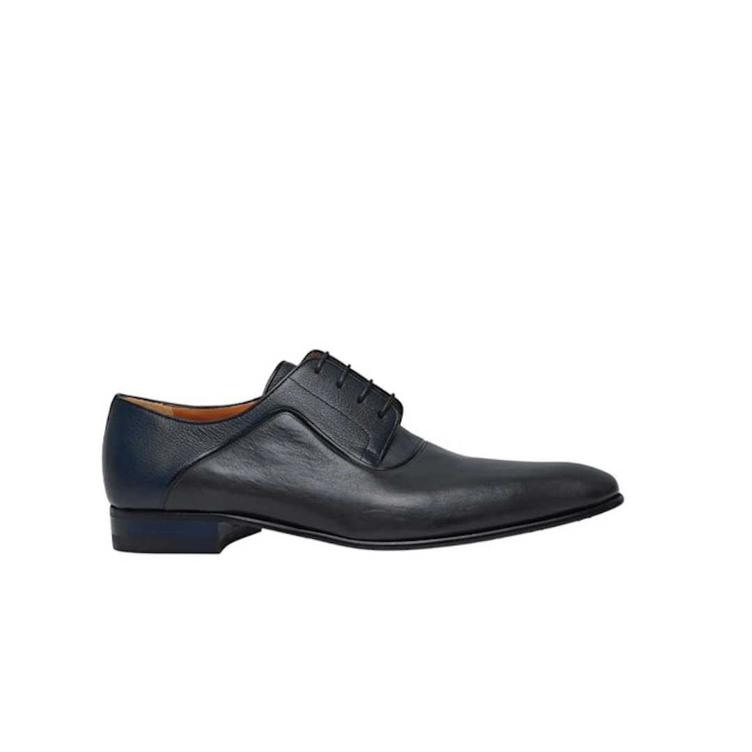 TESTONI Derby Shoes Soft Calf / Mini Karibu Blue 8 UK...